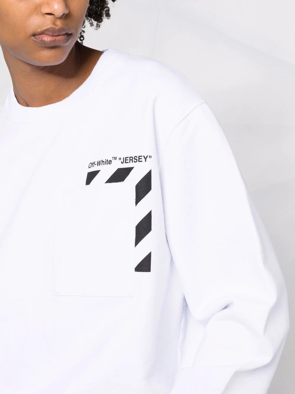 Marker logo-print crew-neck sweatshirt - 3