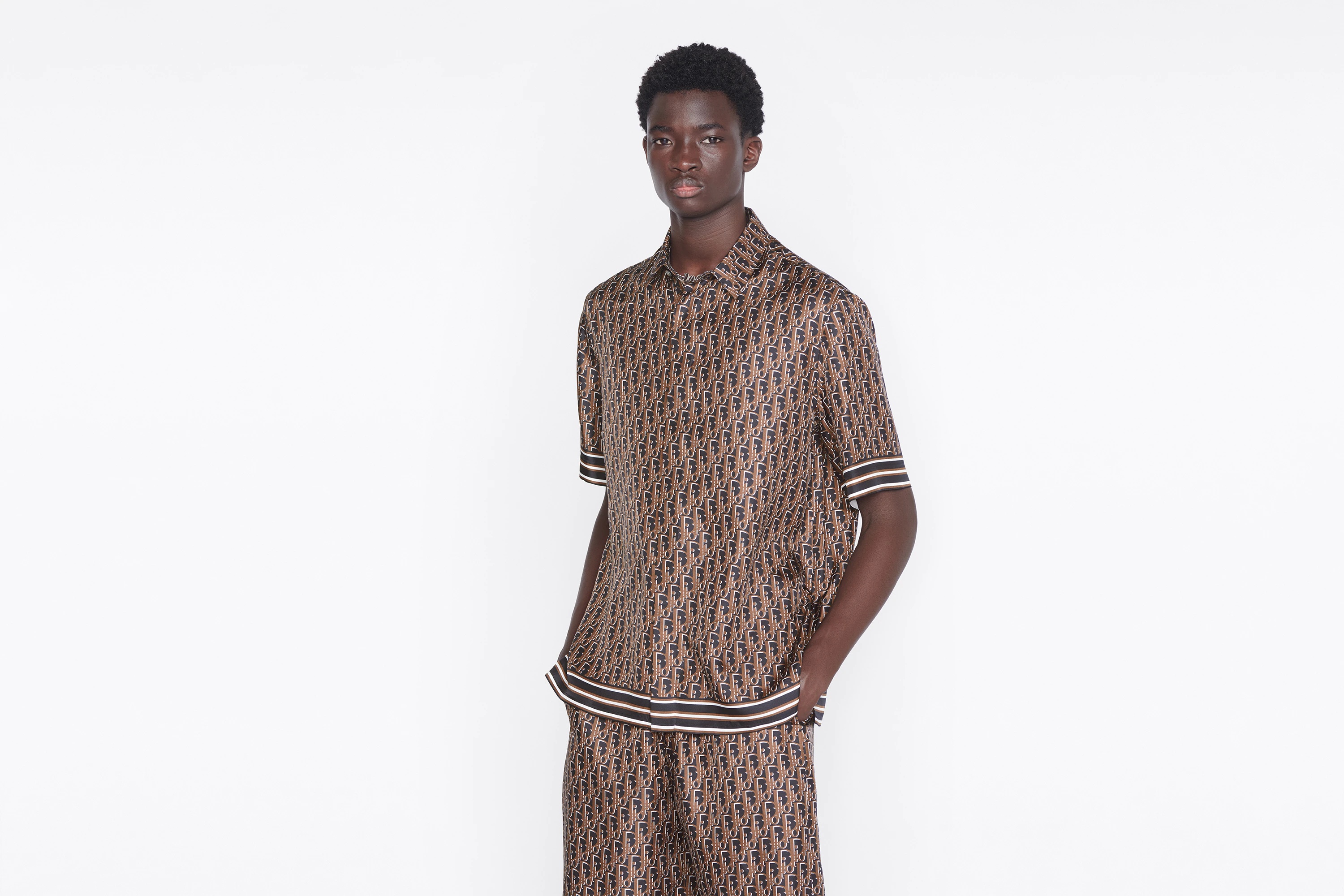 Dior Oblique Pixel Short-Sleeved Shirt - 4
