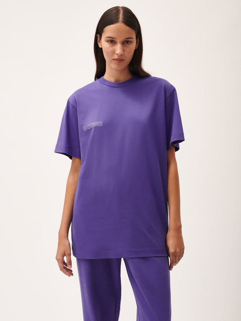 PANGAIA Womens 365 Midweight T-Shirt - Ultraviolet outlook