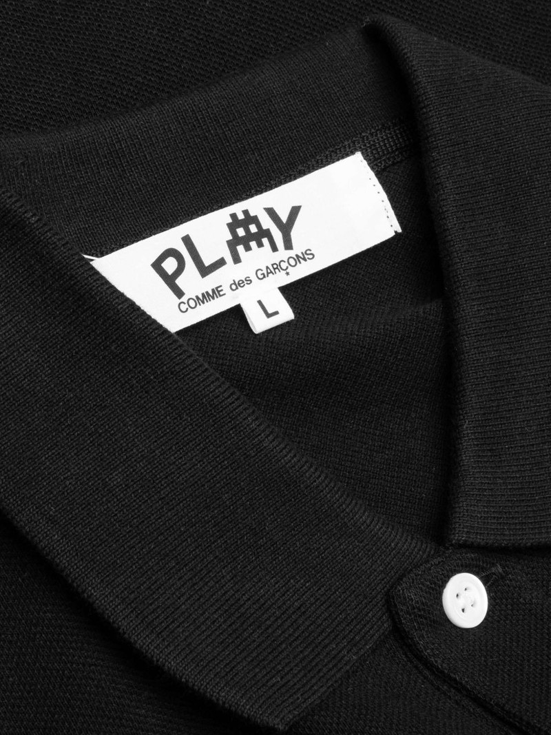 x Invader pixel-heart polo shirt 4