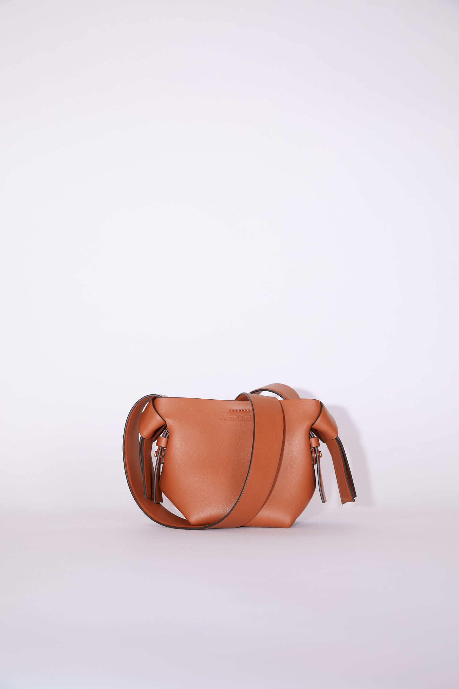 Micro leather bag - Almond brown - 1