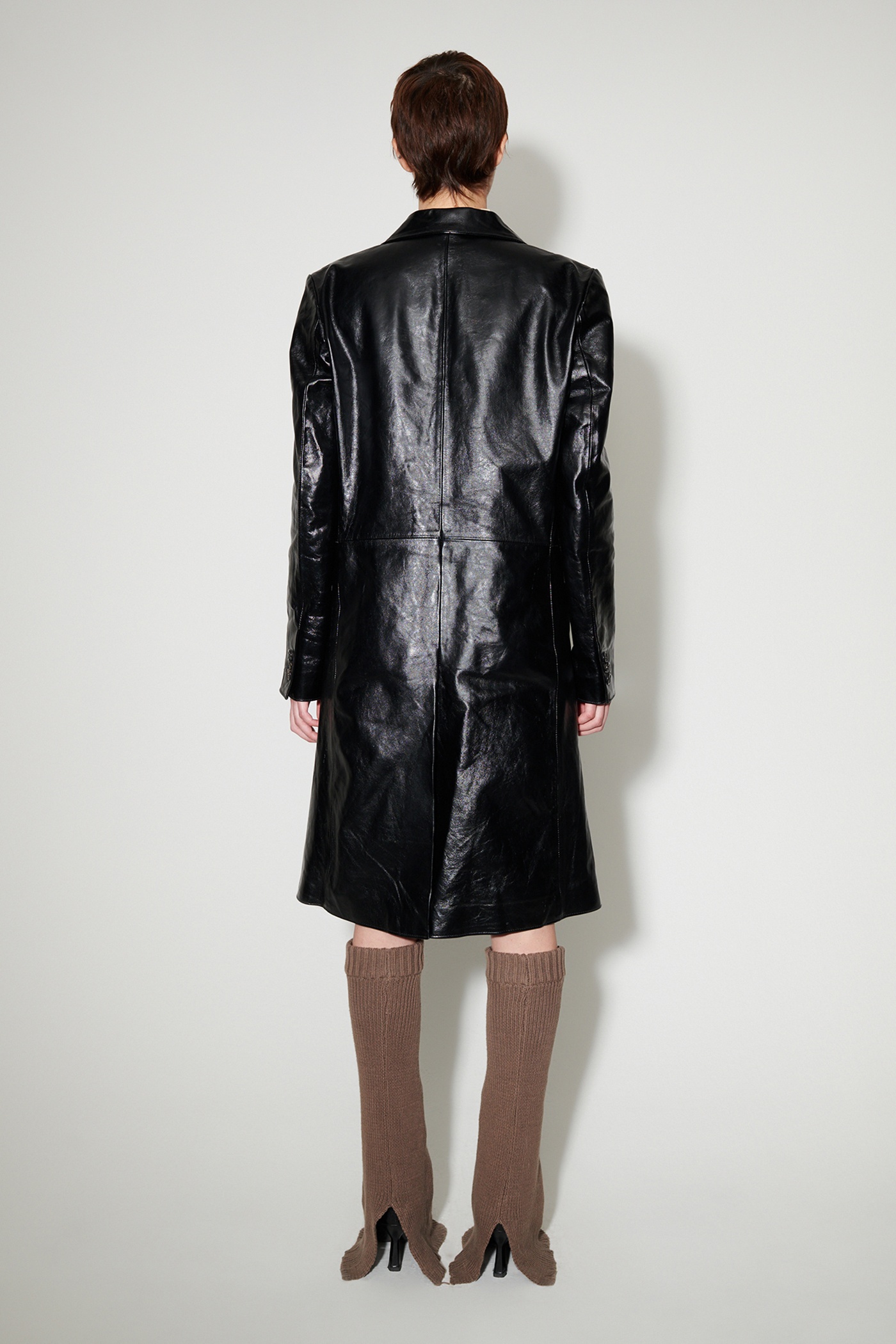 Stingray Coat True Dye Black Leather - 7