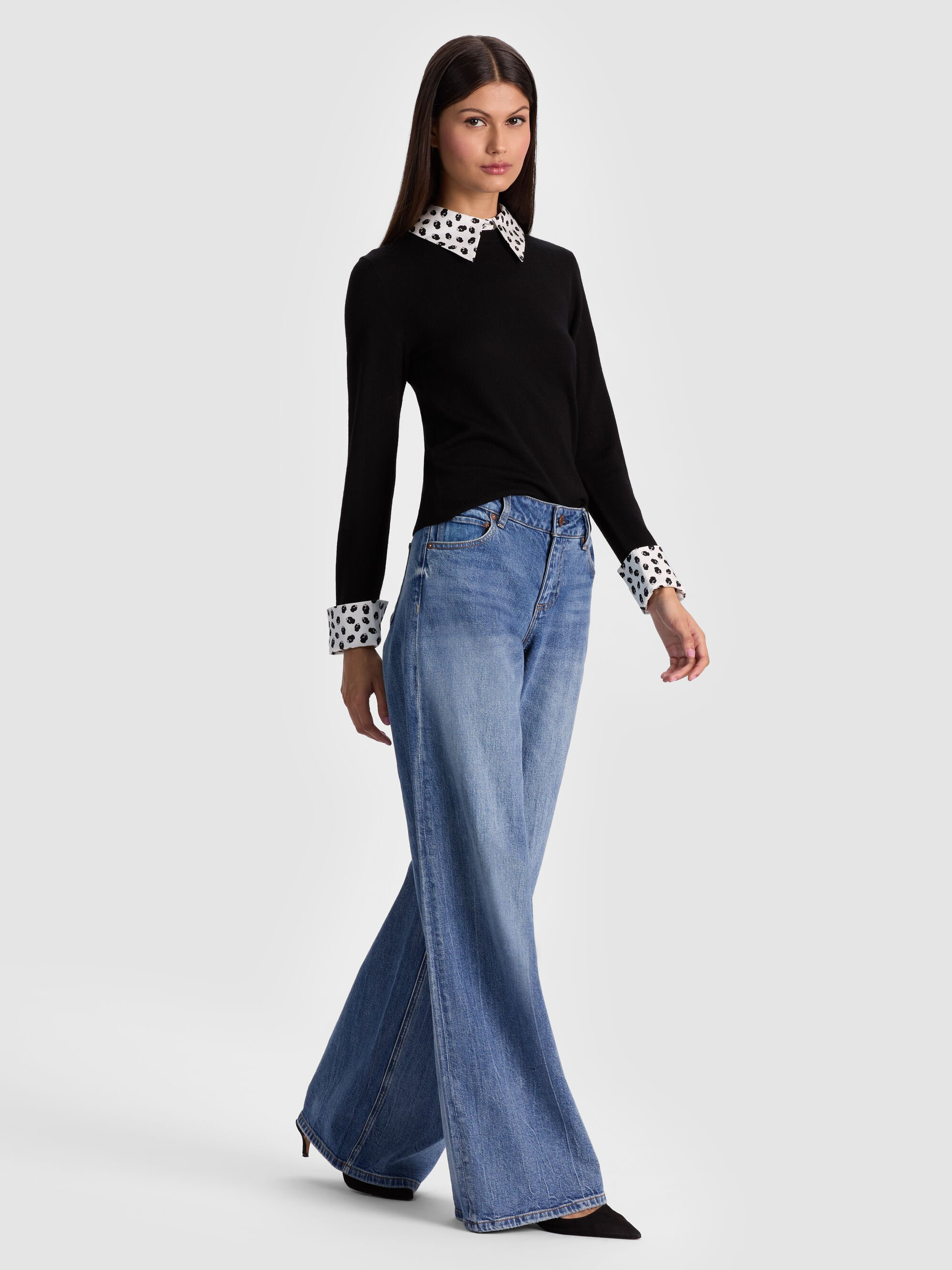 PORLA STACEFACE COLLARED SWEATER - 6