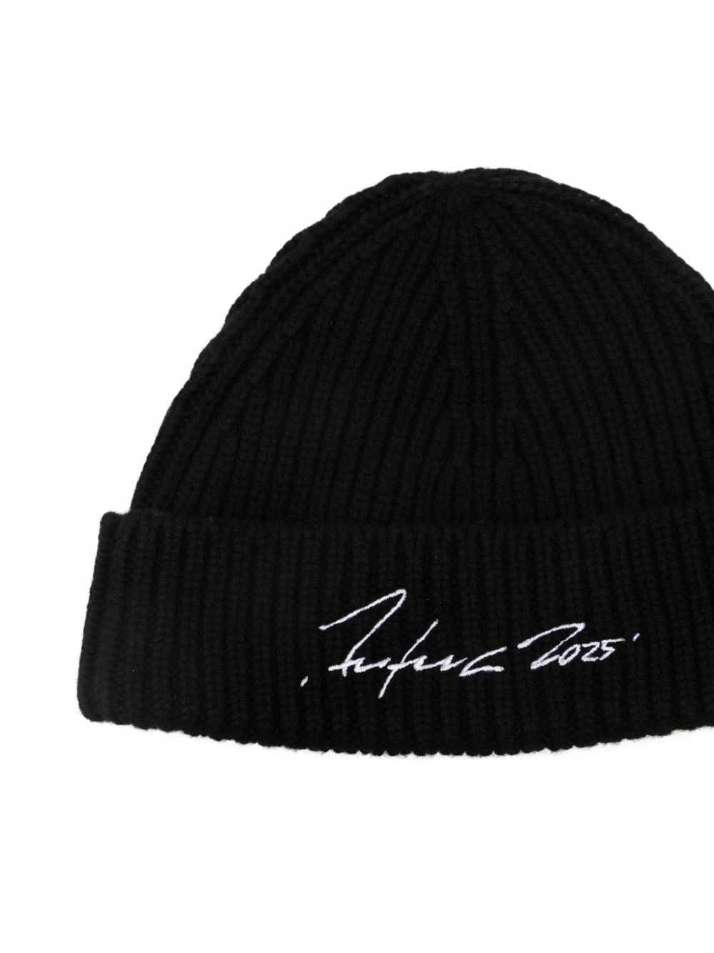 ribbed signature beanie - 2