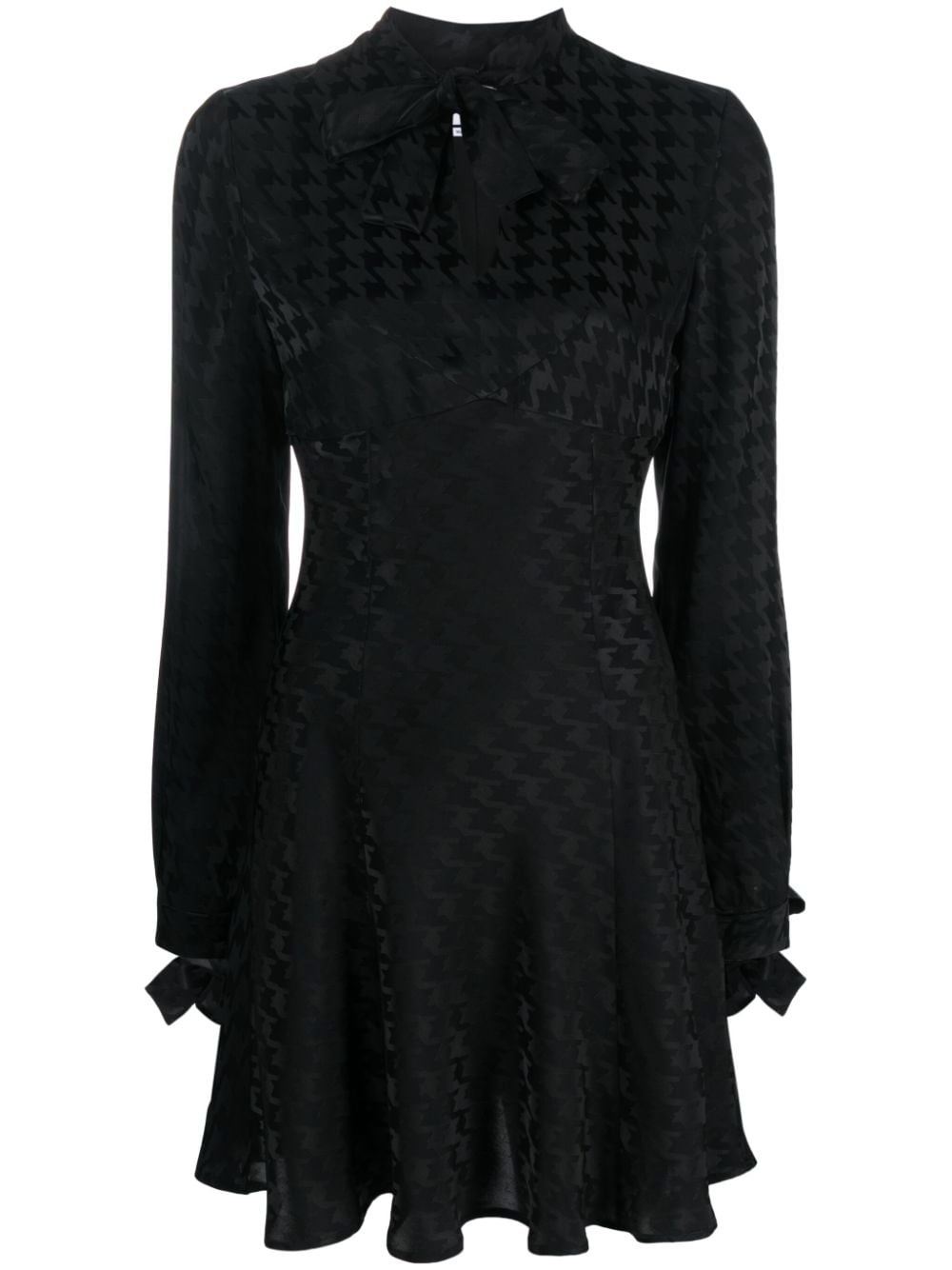 houndstooth-jacquard minidress - 1