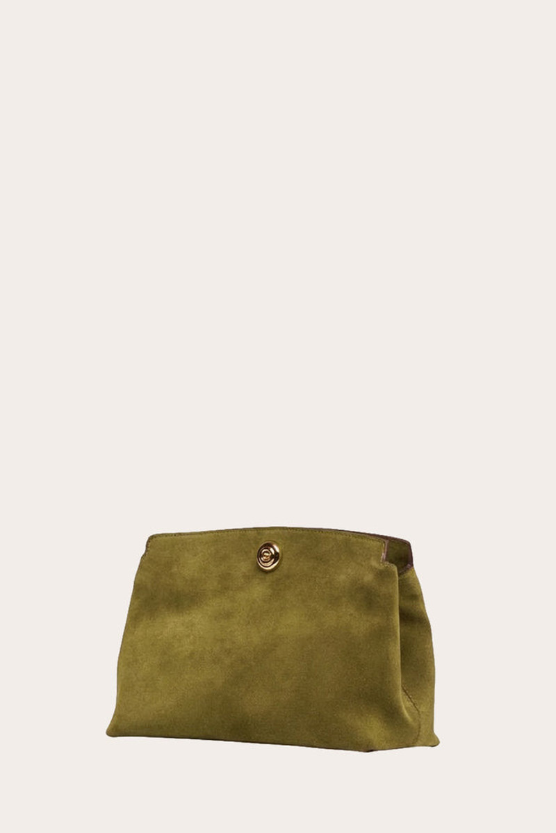 PUSHLOCK POUCH ARMY SUEDE 3