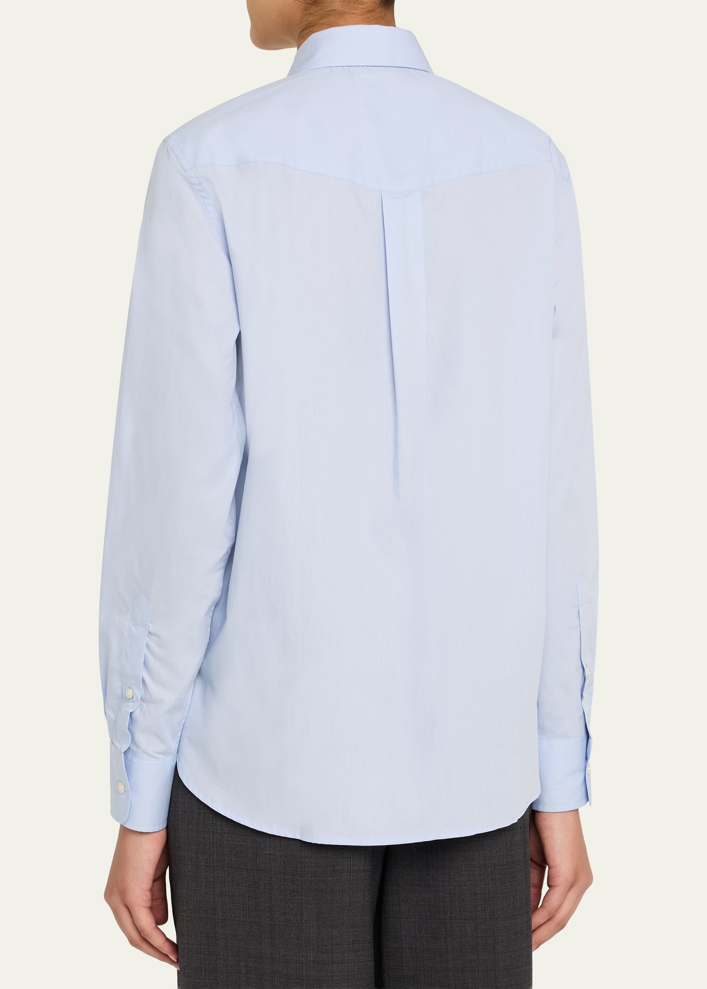 Ella Long-Sleeve Cotton Poplin Shirt - 3