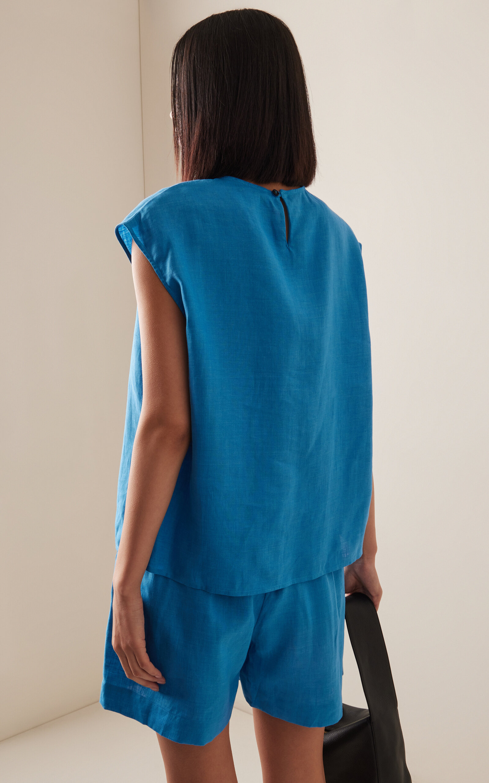 Dasha Linen Top blue - 4