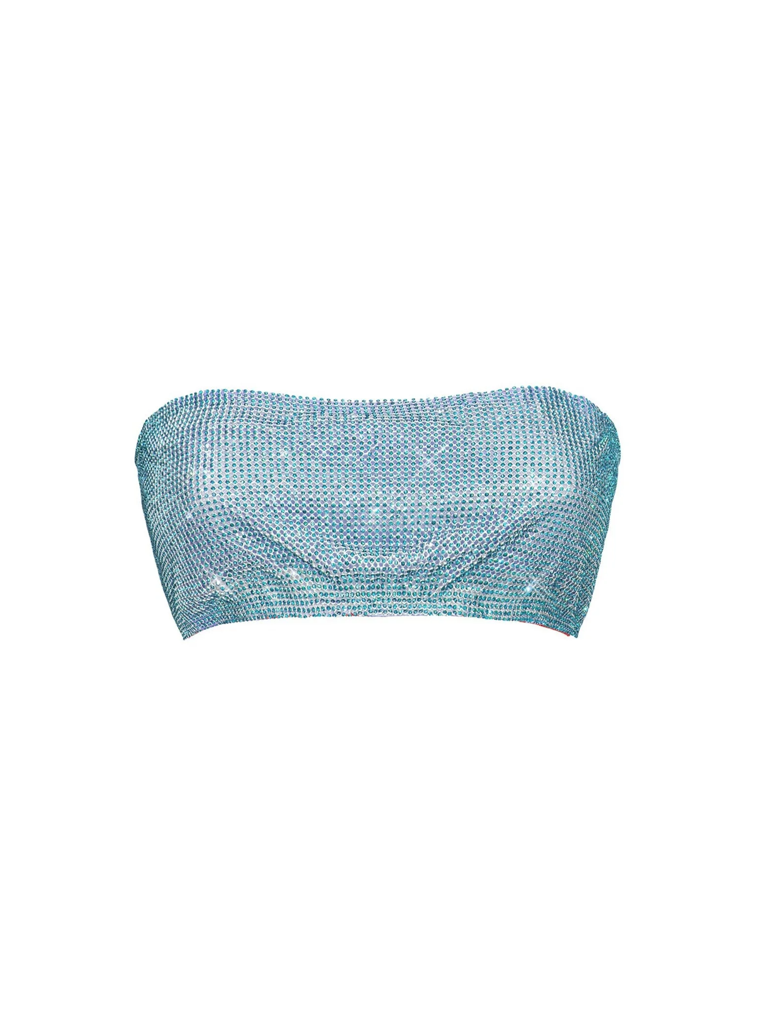RHINESTONED BROOKE BRA CRYSTALLISED CERULEAN - 1