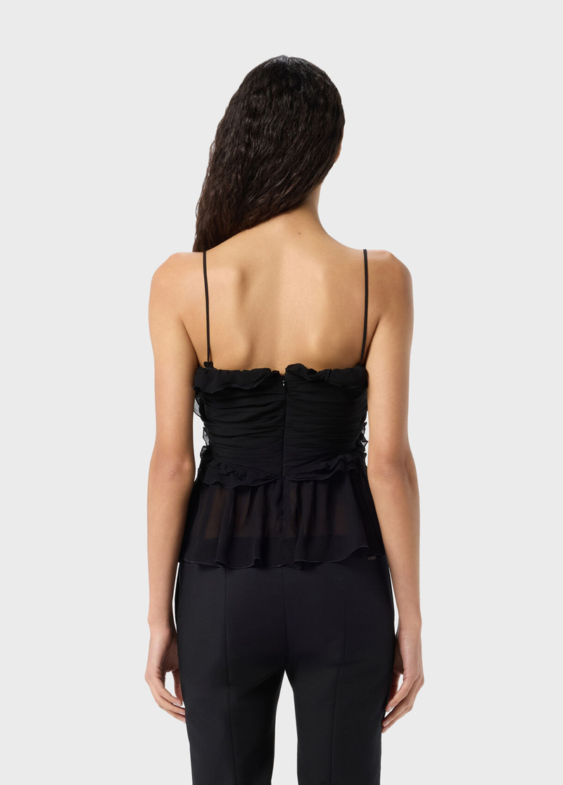 GEORGETTE TOP WITH RUFFLES AND FLOUNCES 3