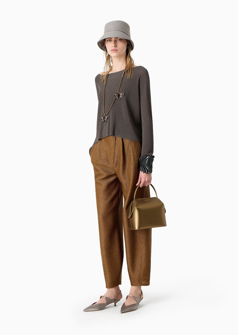 GIORGIO ARMANI Viscose blend boat-neck jumper outlook