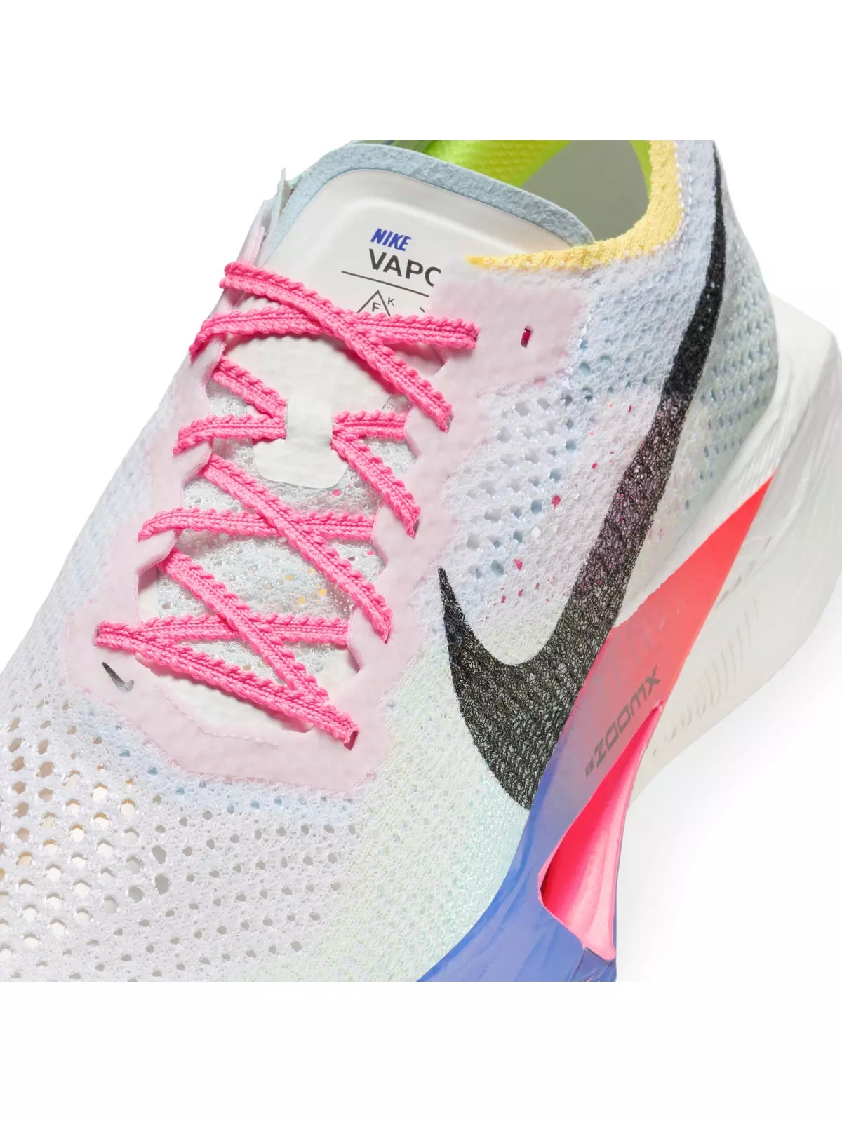Vaporfly 3 "Multi-Color/Volt/Hyper Pink/Black" Men's Running Shoe - 7