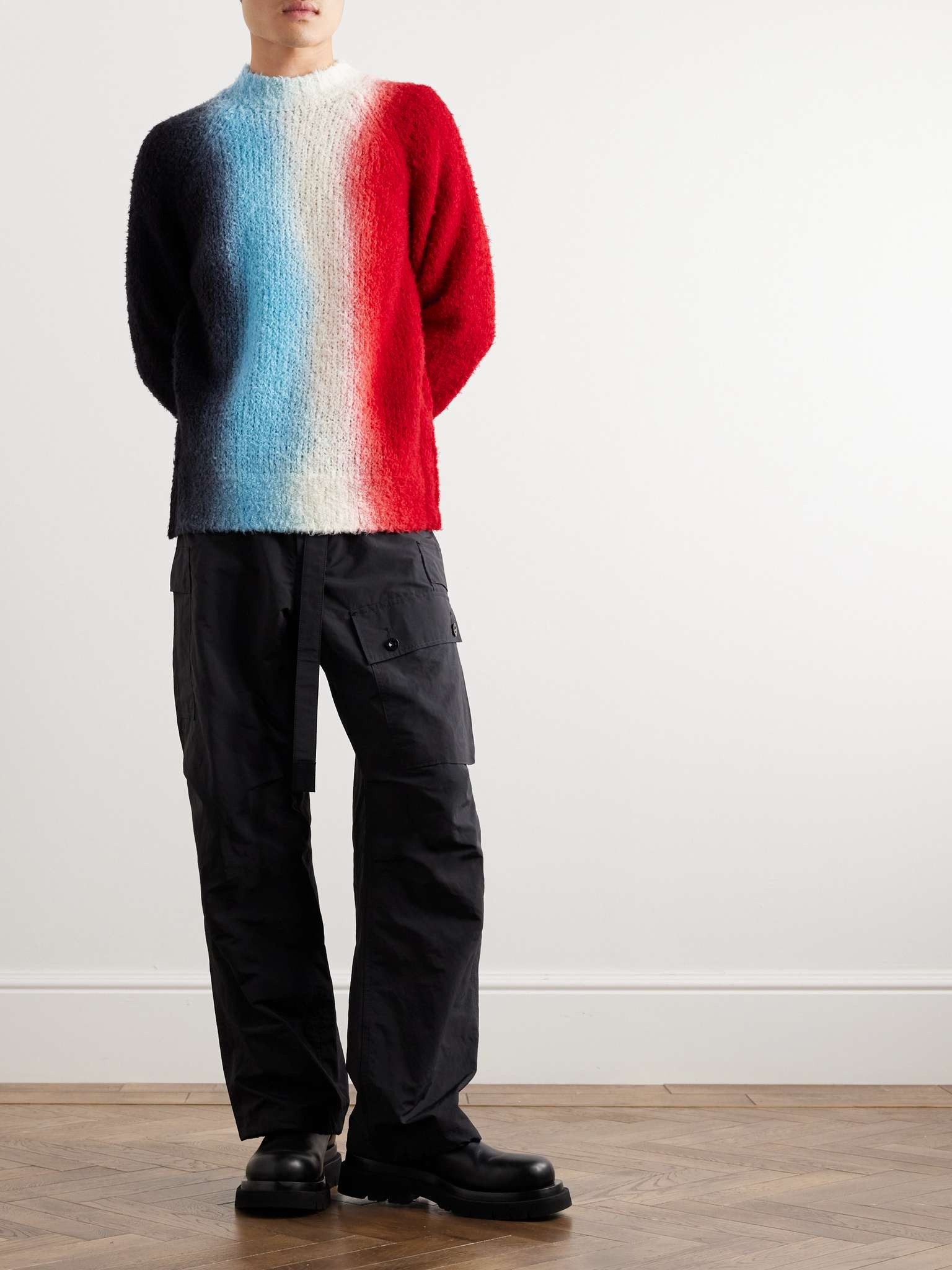 Tie Dye Wool Blend Sweater in Multicoloured - Sacai