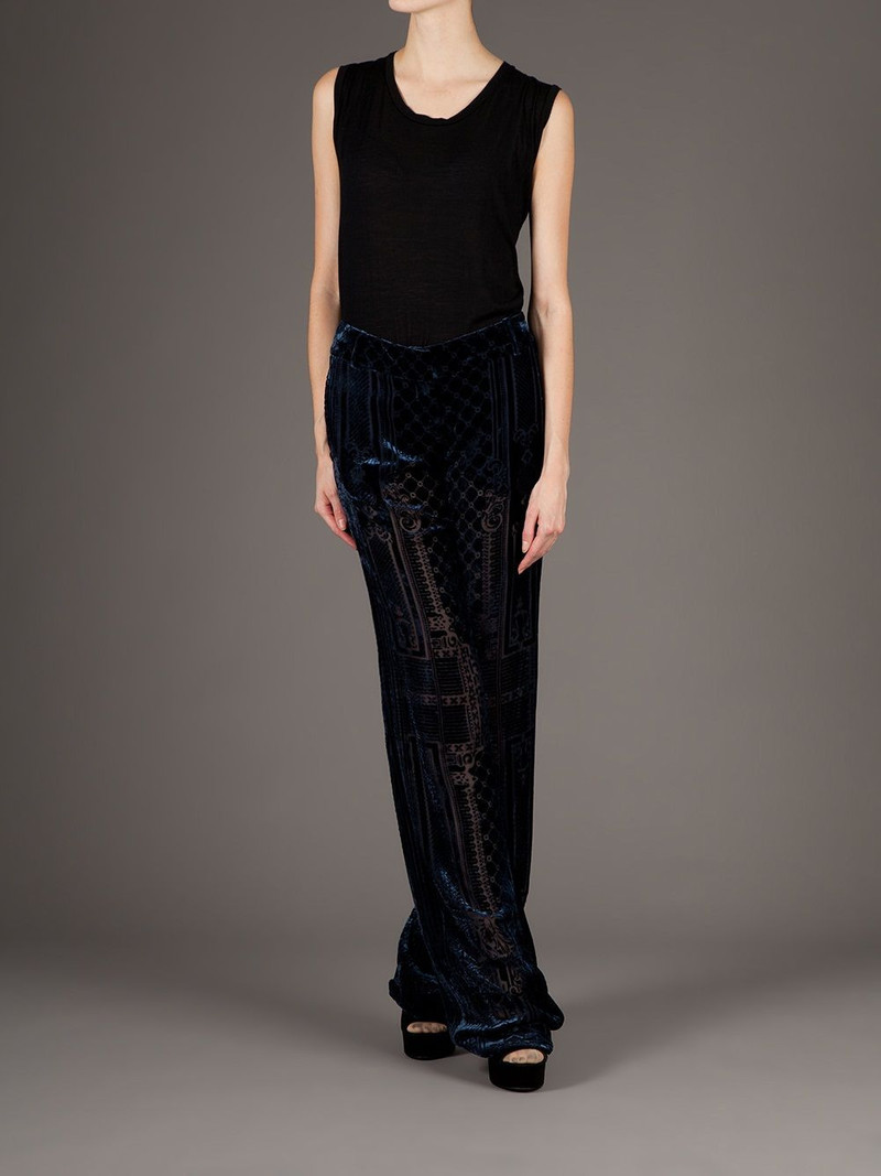 brocade wide leg trouser 3