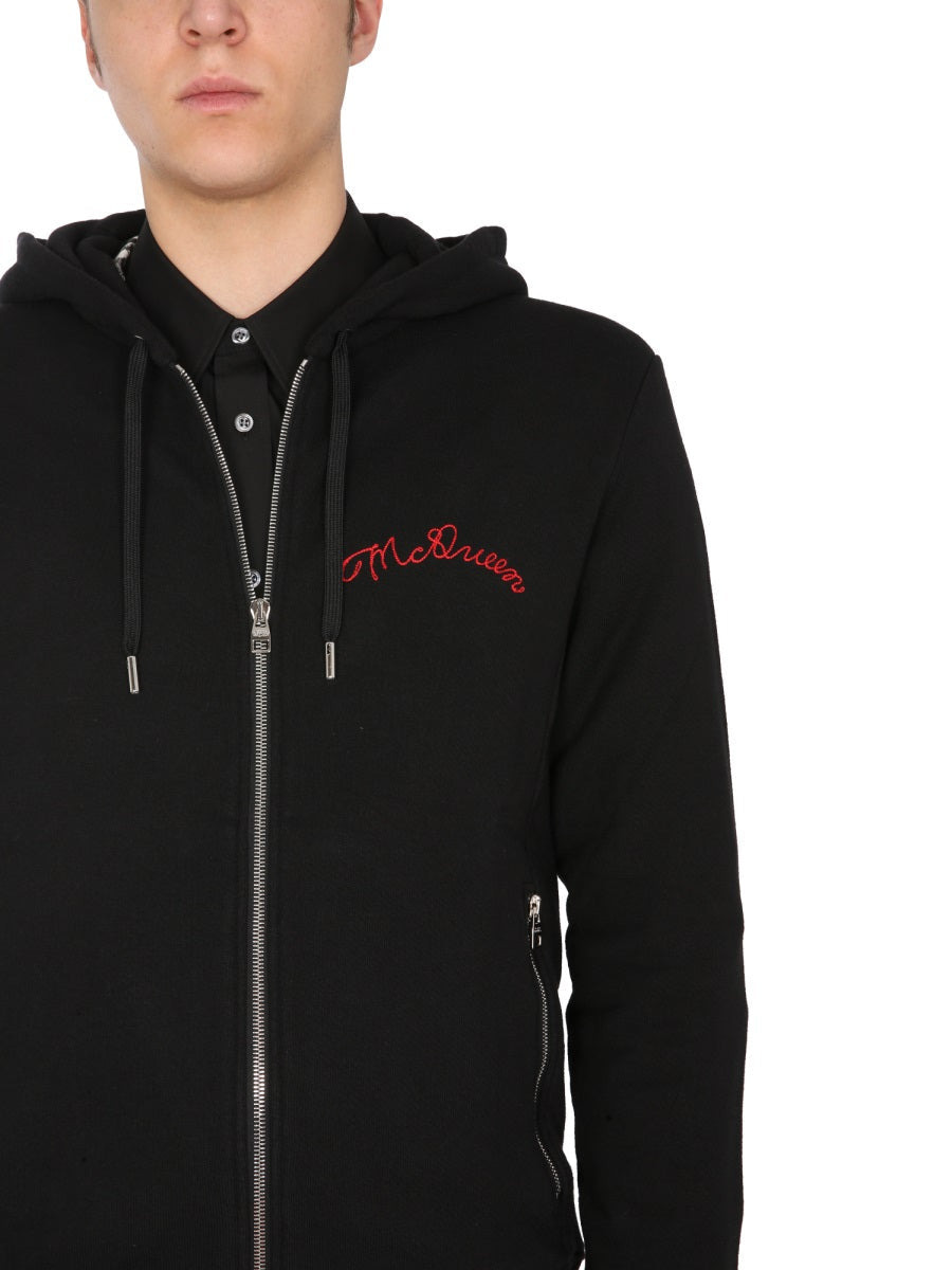 Alexander Mcqueen Men Hooded Sweatshirt With Zip - 4