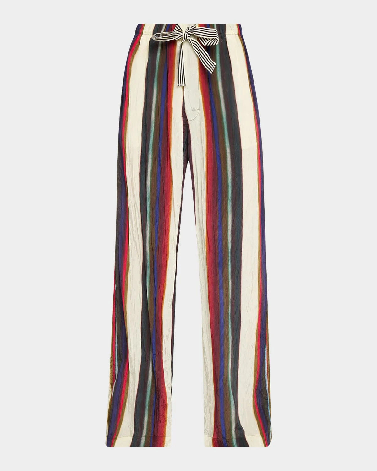 Morris Stripe Relaxed Wide-Leg Pants - 1