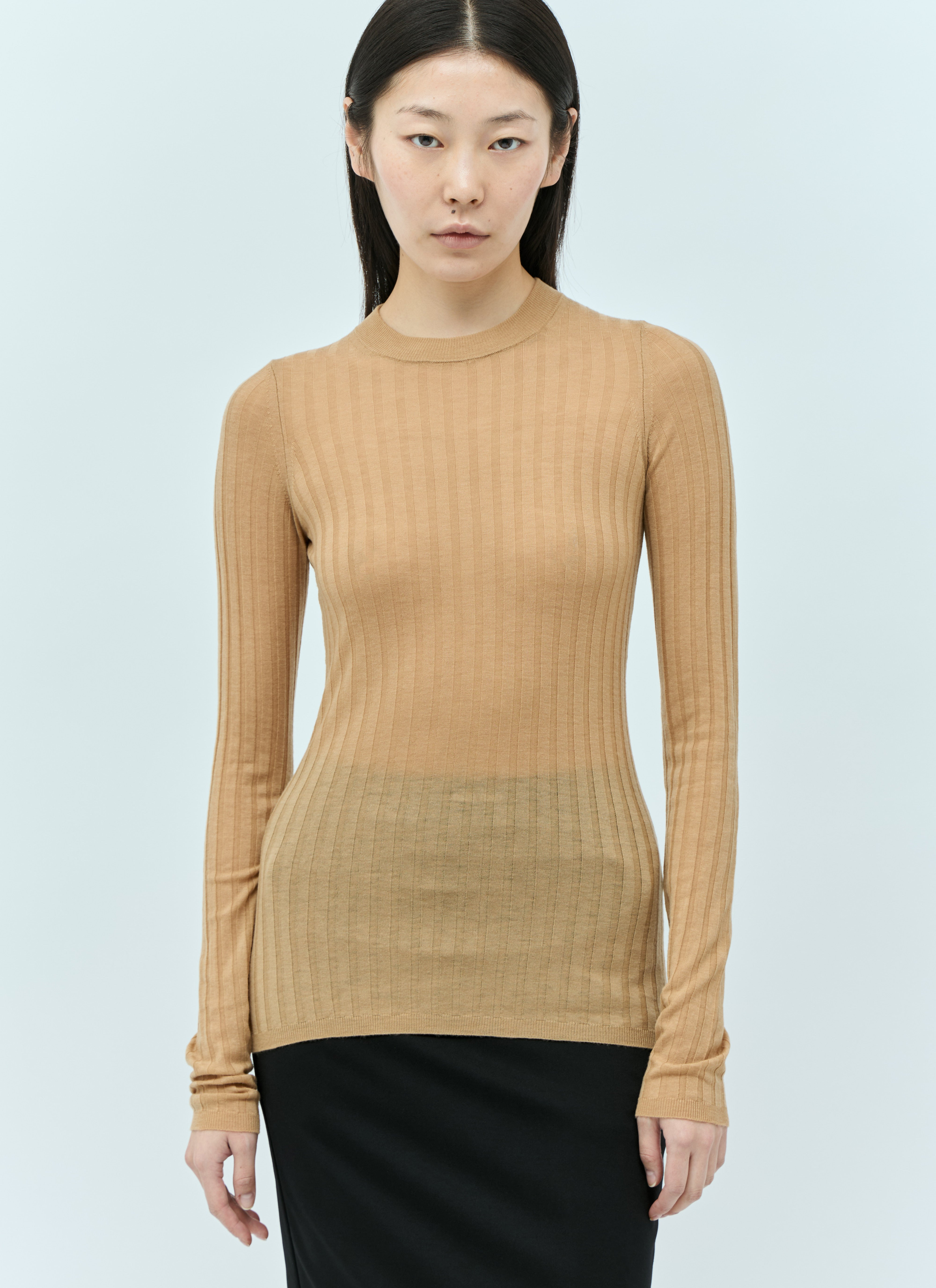Sportmax Women Ribbed Wool Sweater - 1