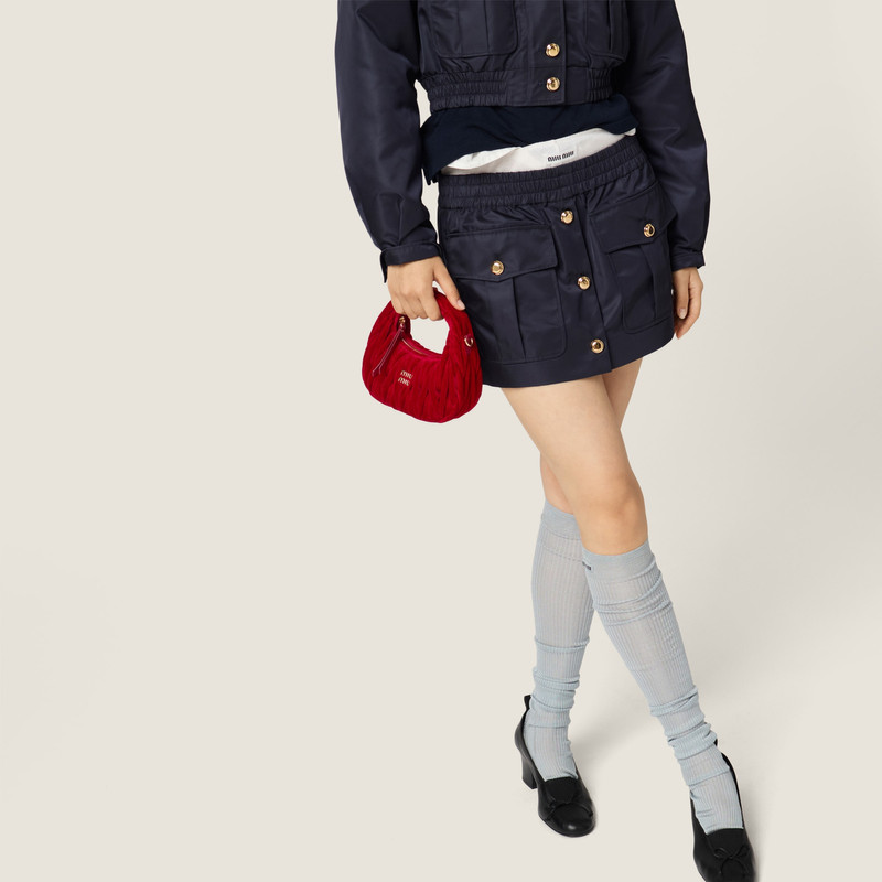 Wander matelassé velvet mini-bag 2