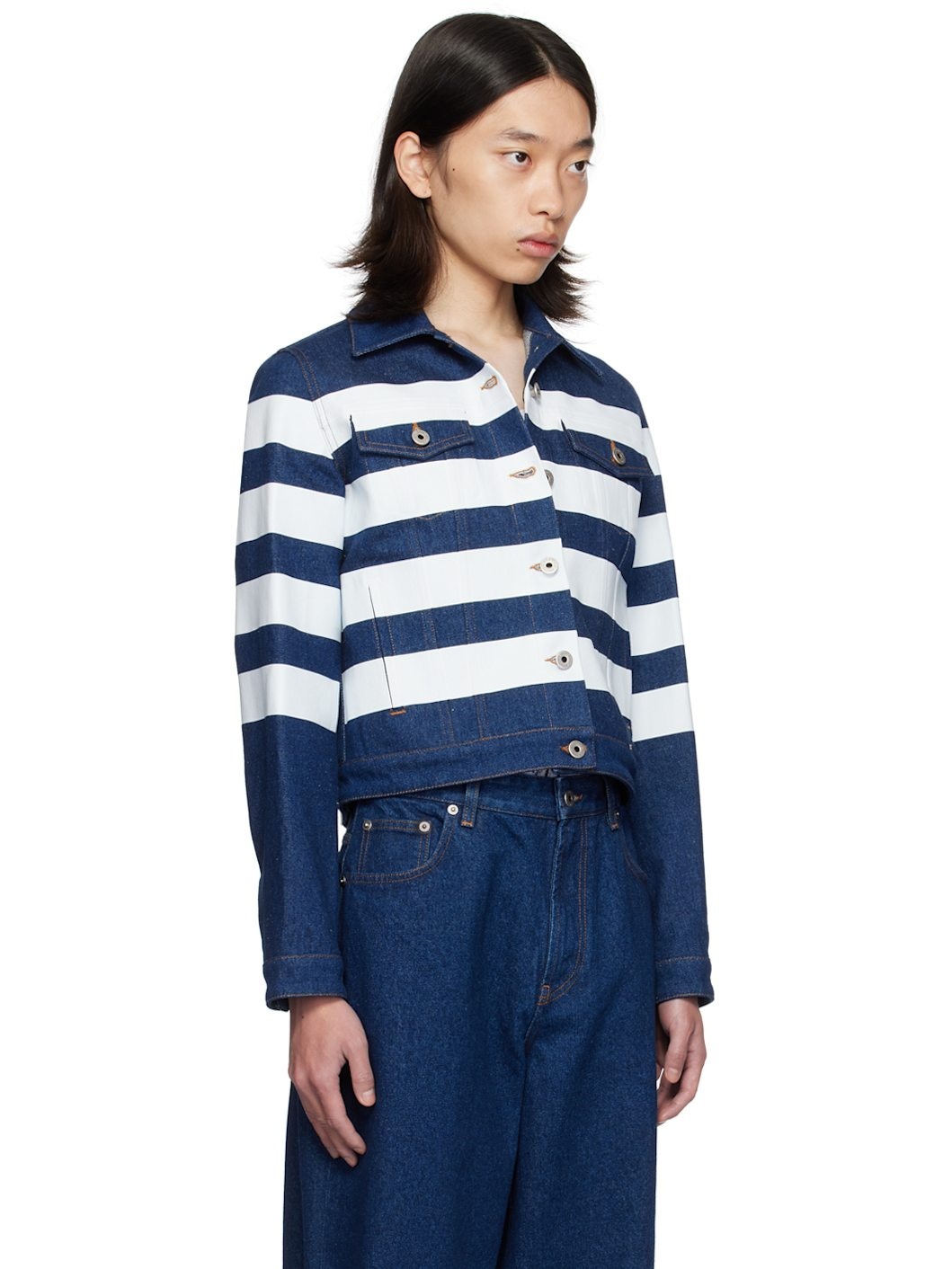 Navy 'The Marinière' Denim Jacket - 2