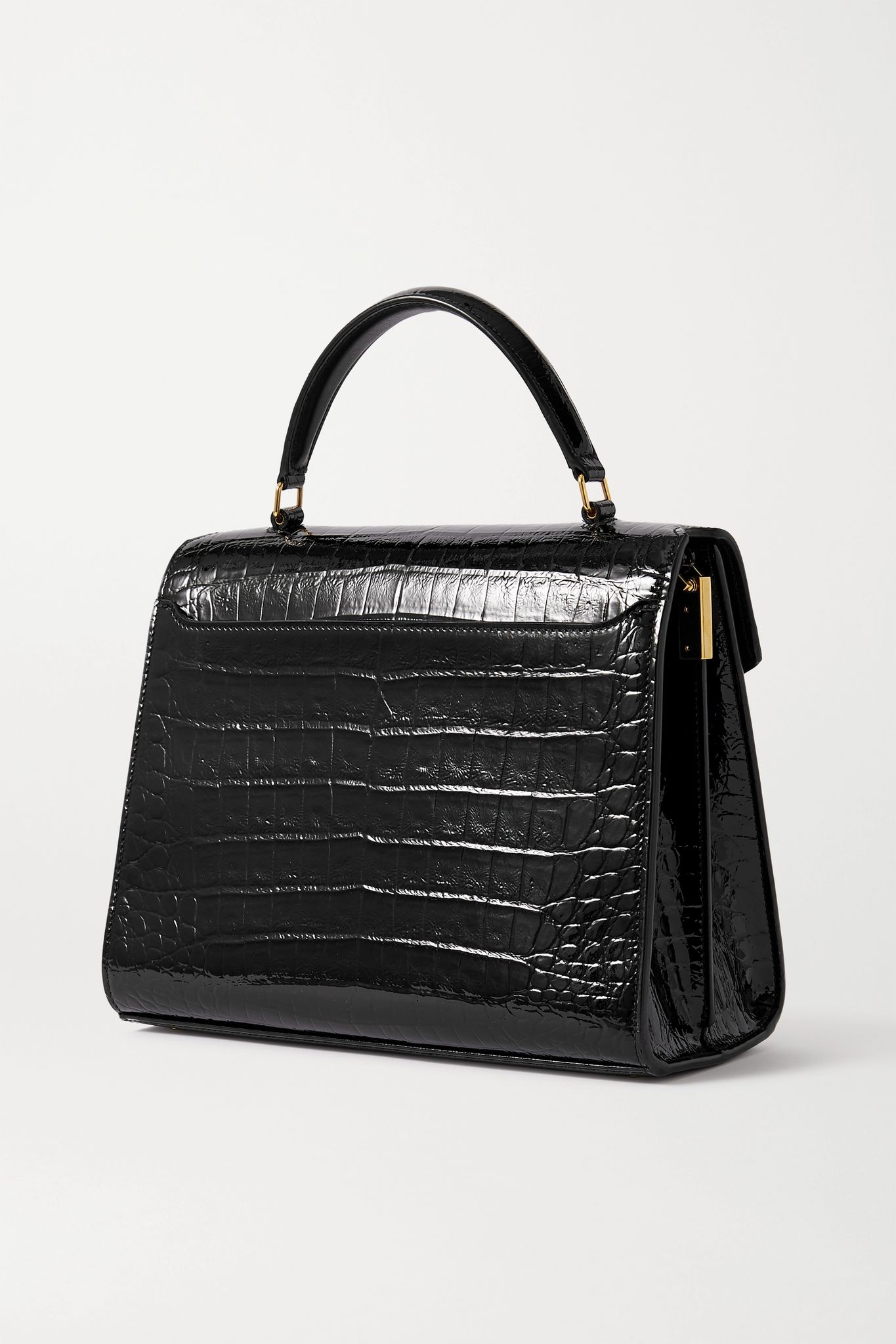 Cassandra medium croc-effect leather tote  - 3