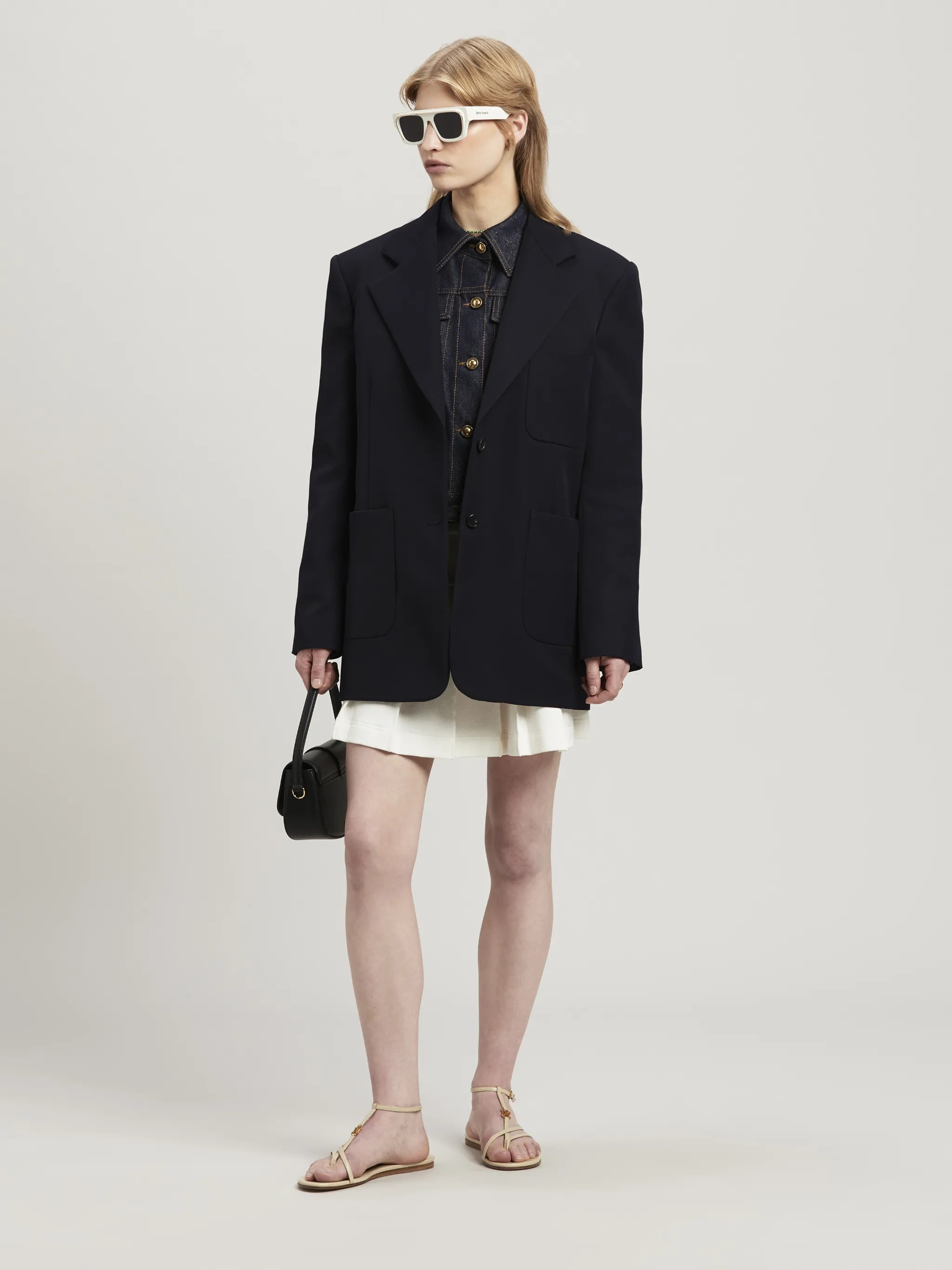 Wool Blend Blazer - 2