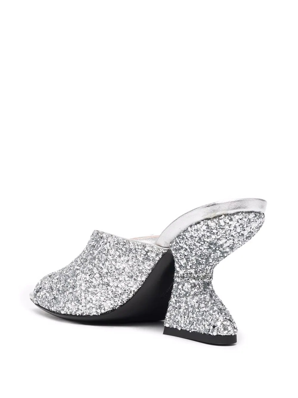 metallic glitter sandals - 3
