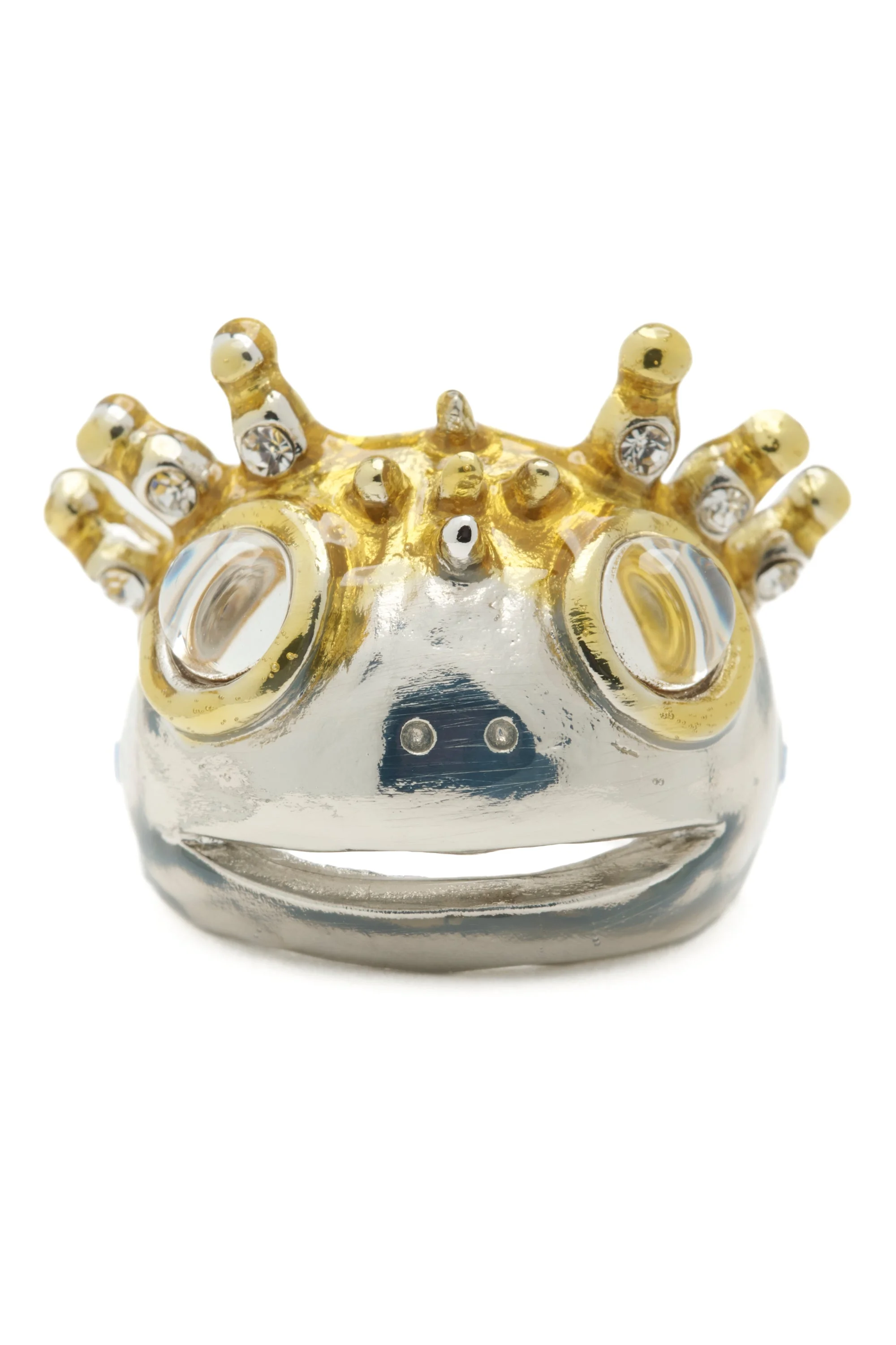 SILVER GOLD AXOLOTL RING - 1