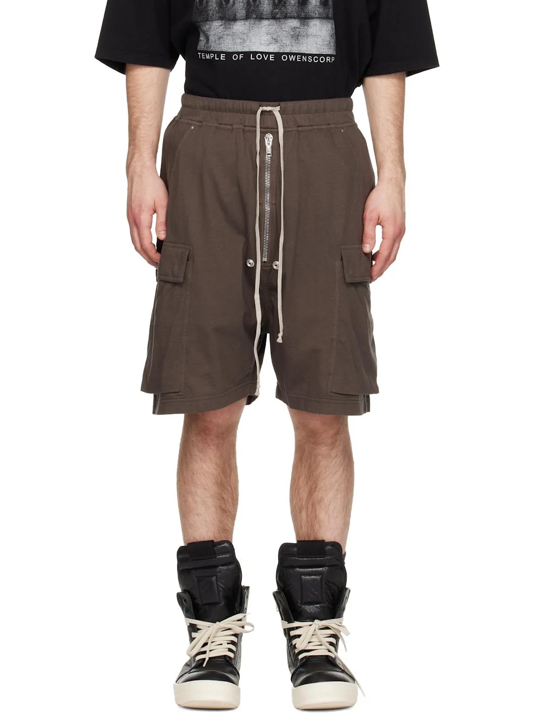 Gray Temple Medium Jersey Cargobela Shorts - 1