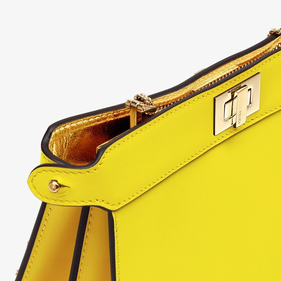 Yellow nappa leather bag - 5