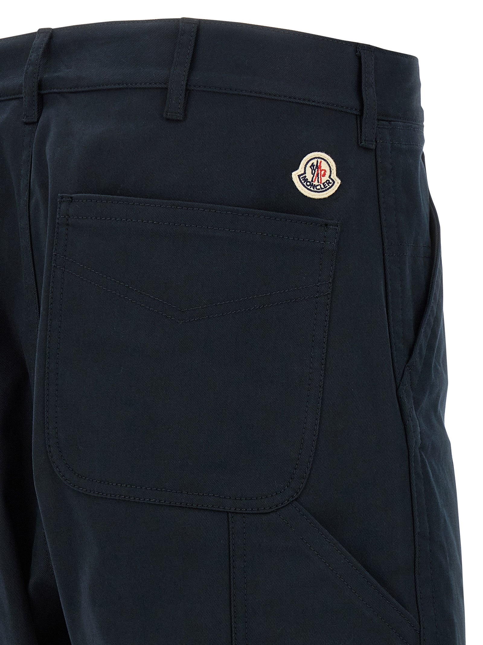 Cotton Trousers Pants Blue - 4