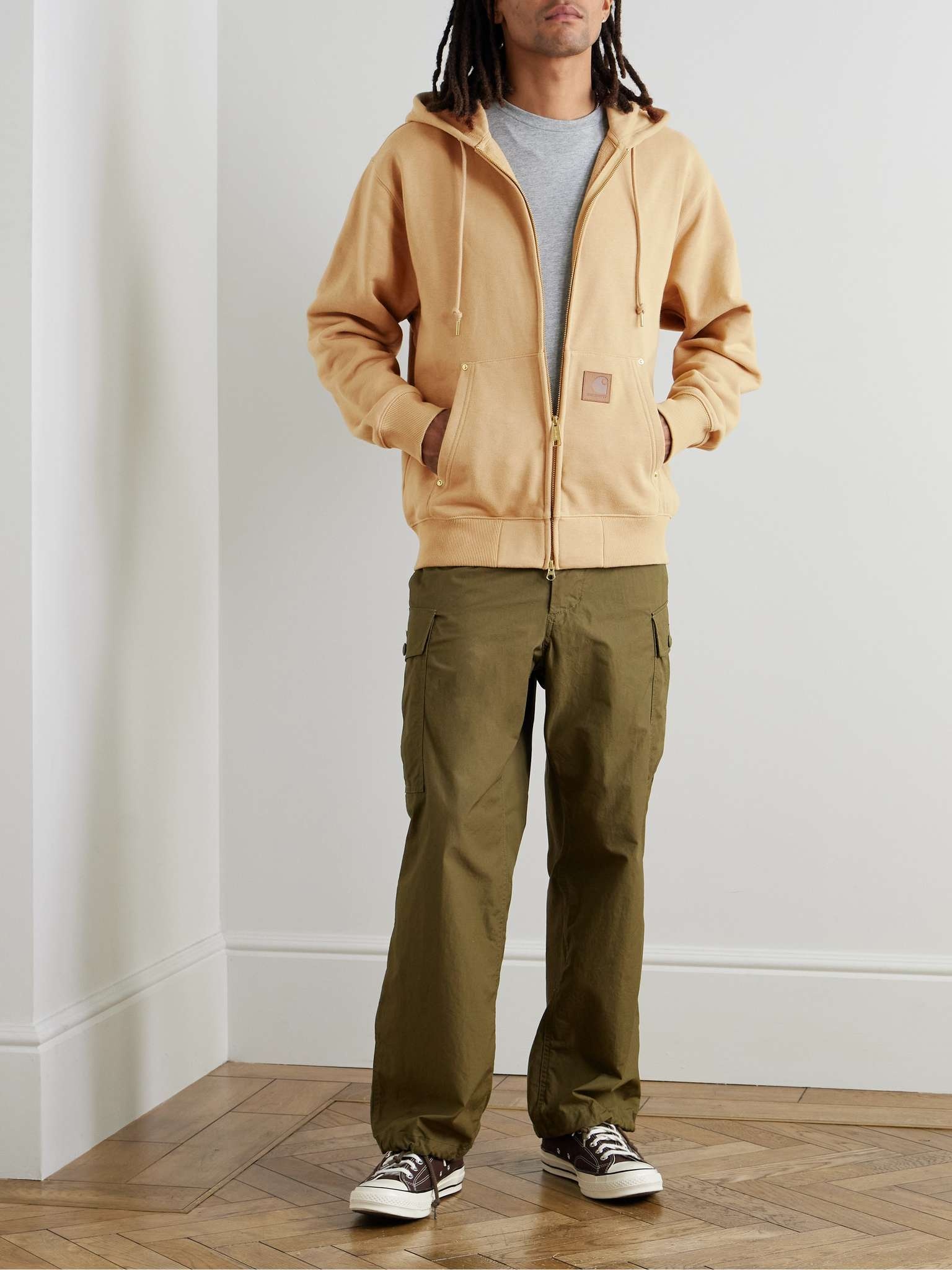 Eldon Logo-Appliquéd Cotton-Blend Jersey Zip-Up Hoodie - 2