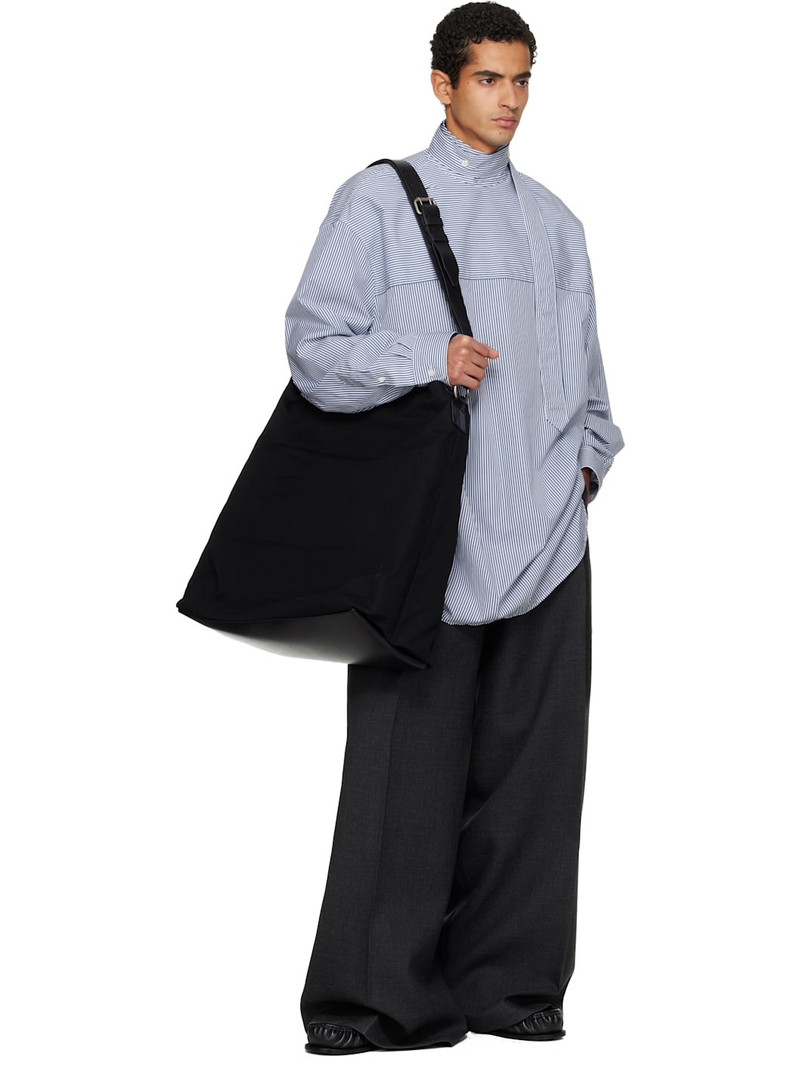 Dries Van Noten Blue & White Striped Shirt outlook