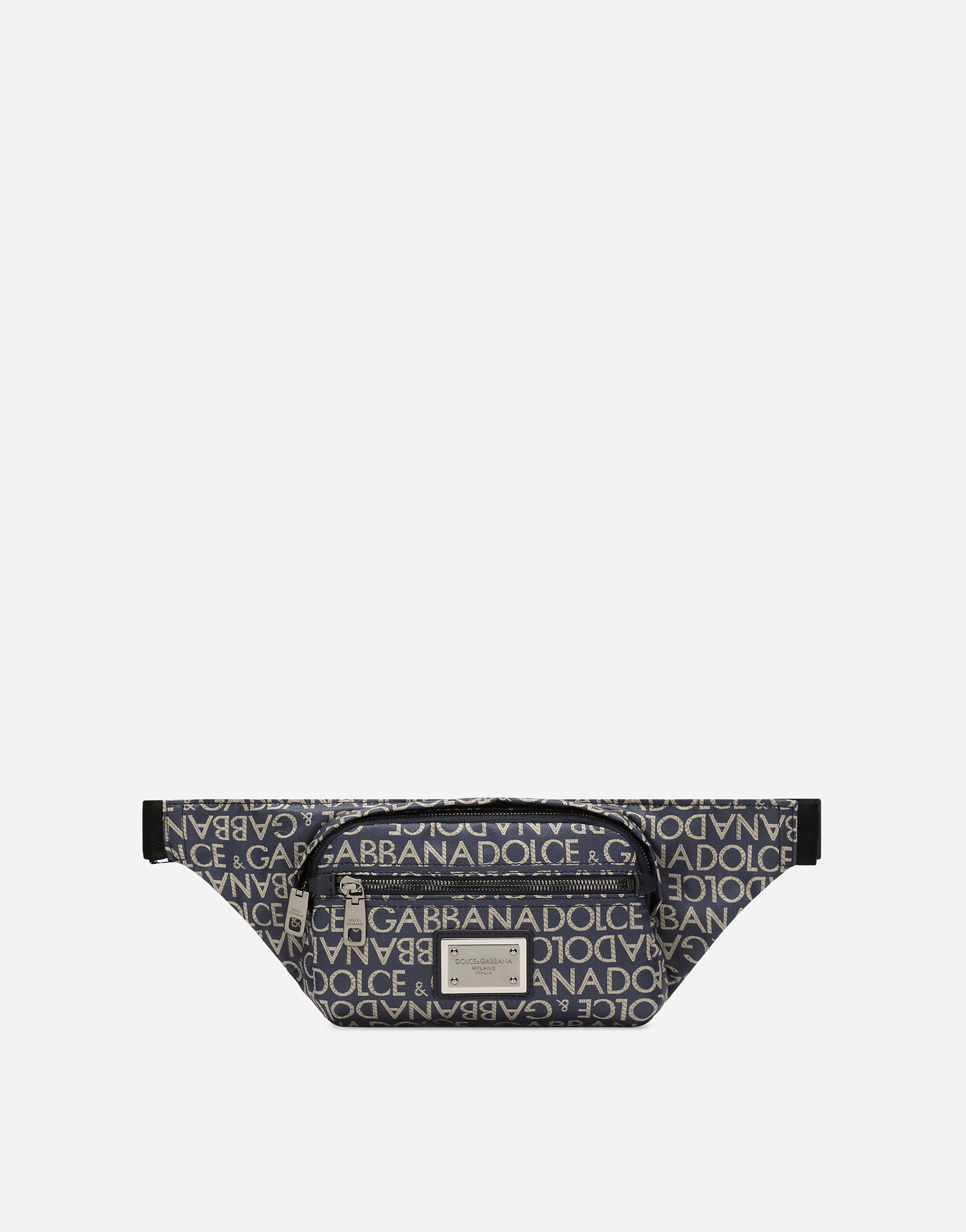 Small coated jacquard belt bag - 1
