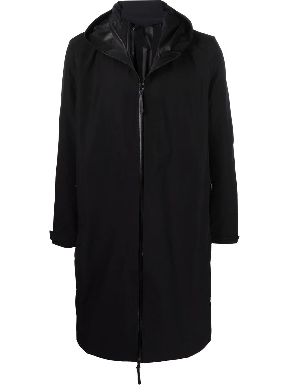 hooded parka coat - 1