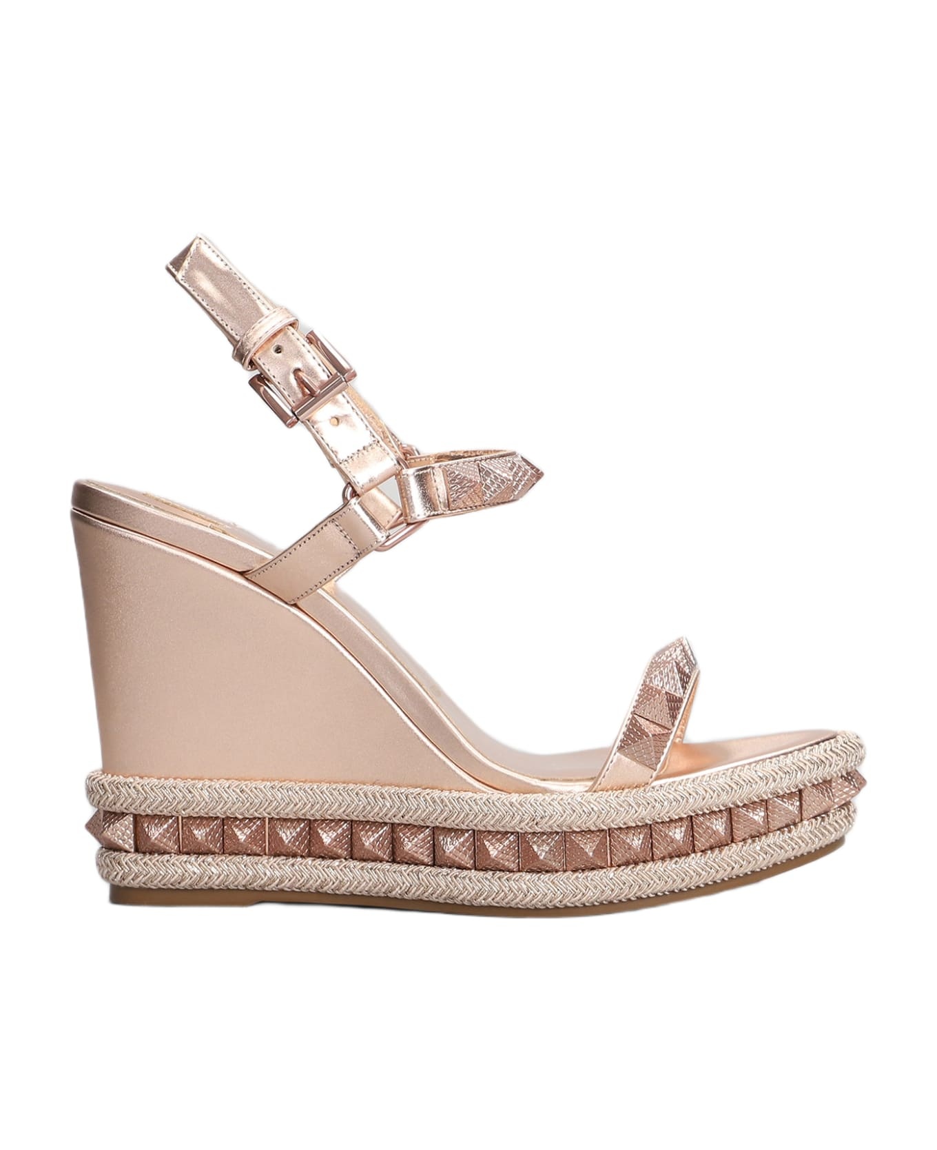 Pyraclou 110 Sandals In Rose-pink Leather - 1
