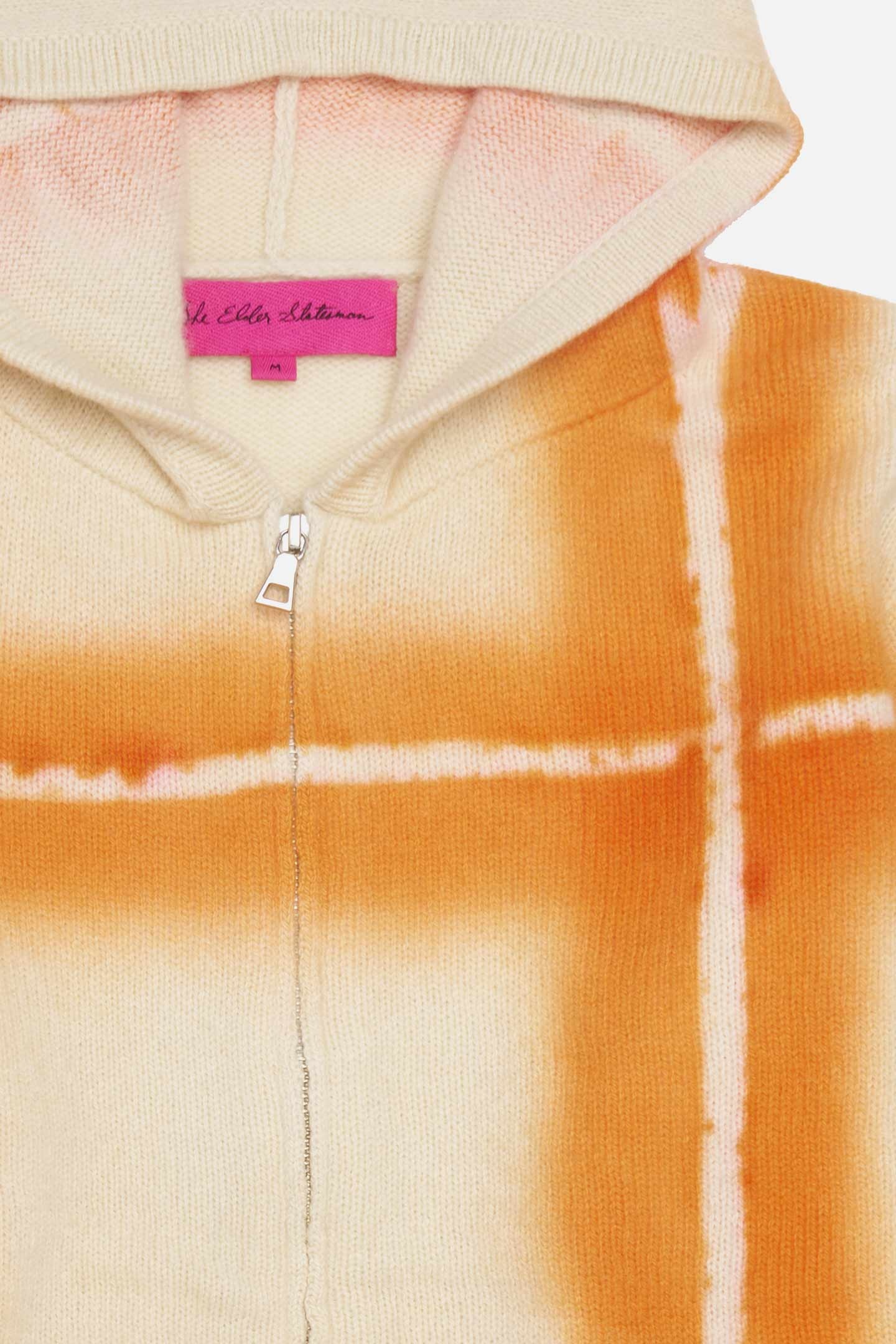 PLAID DYE ZIP HOODIE - 2