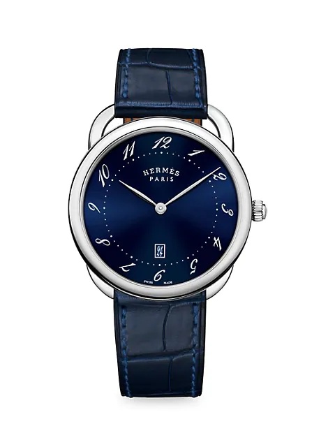 Arceau 40MM Stainless Steel & Alligator Strap Watch - 1