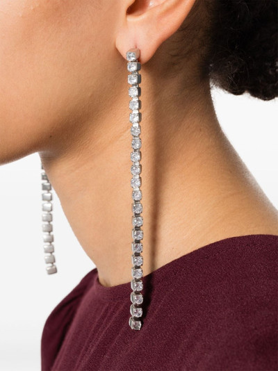 Jil Sander crystal-embellished drop earrings outlook