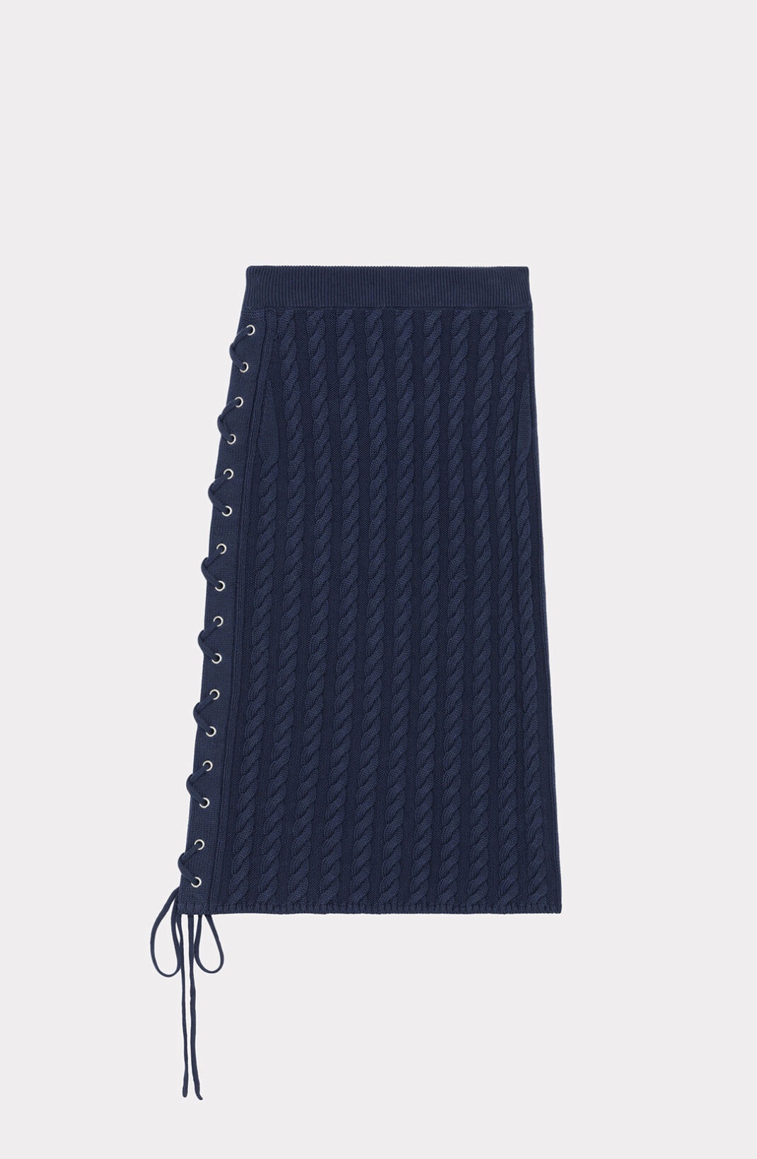 Lace-up midi skirt - 2