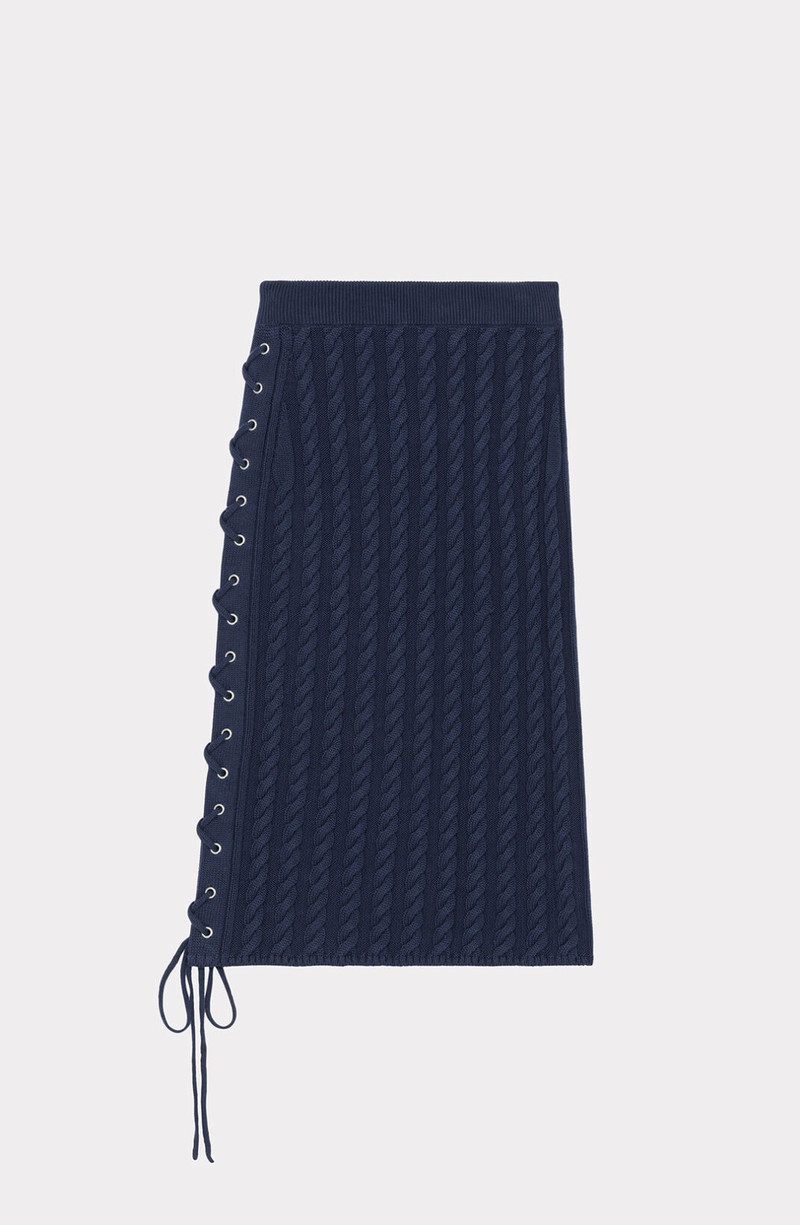 KENZO Lace-up midi skirt outlook