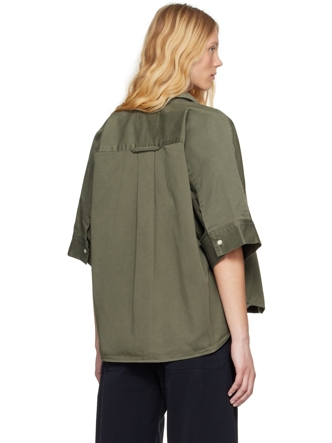 Khaki Claire Origami Shirt - 3