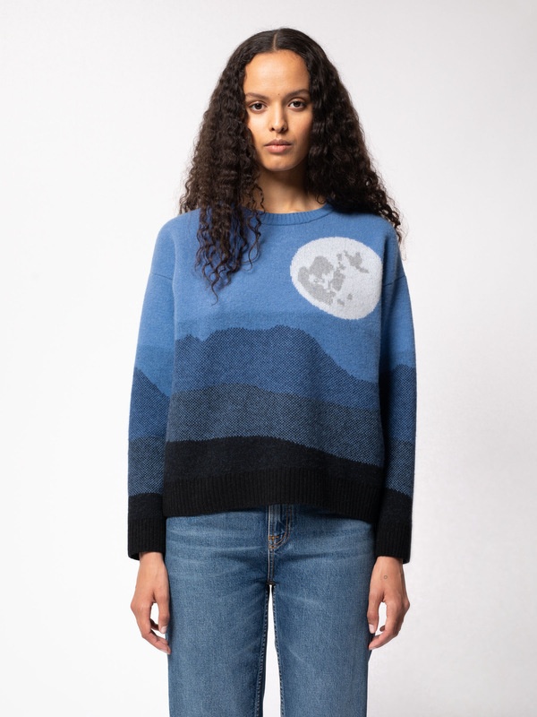 Lena Moon Sweater Blue - 5
