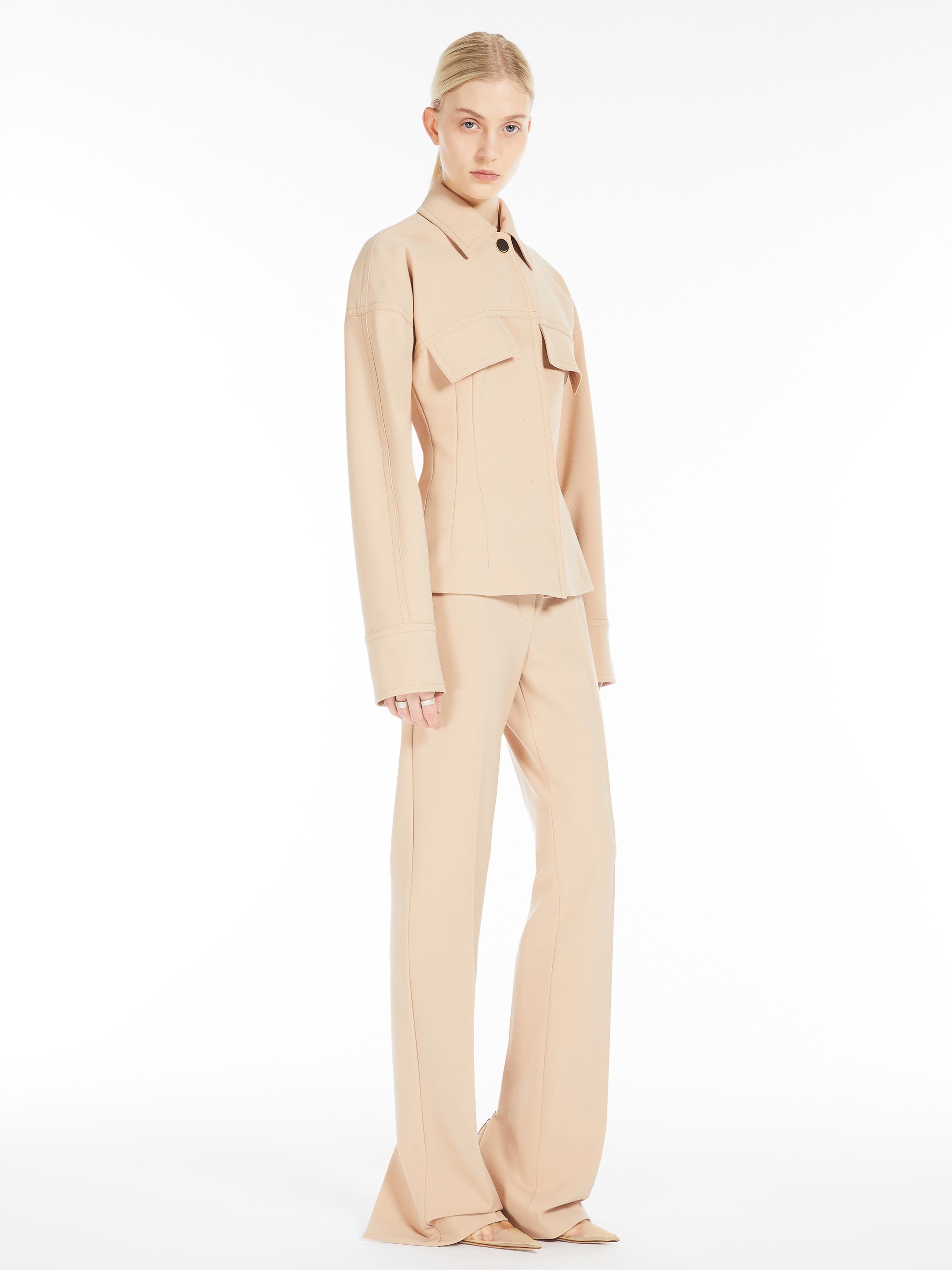 ACCORDO1234 Short stretch viscose jacket - RUNWAY - 2