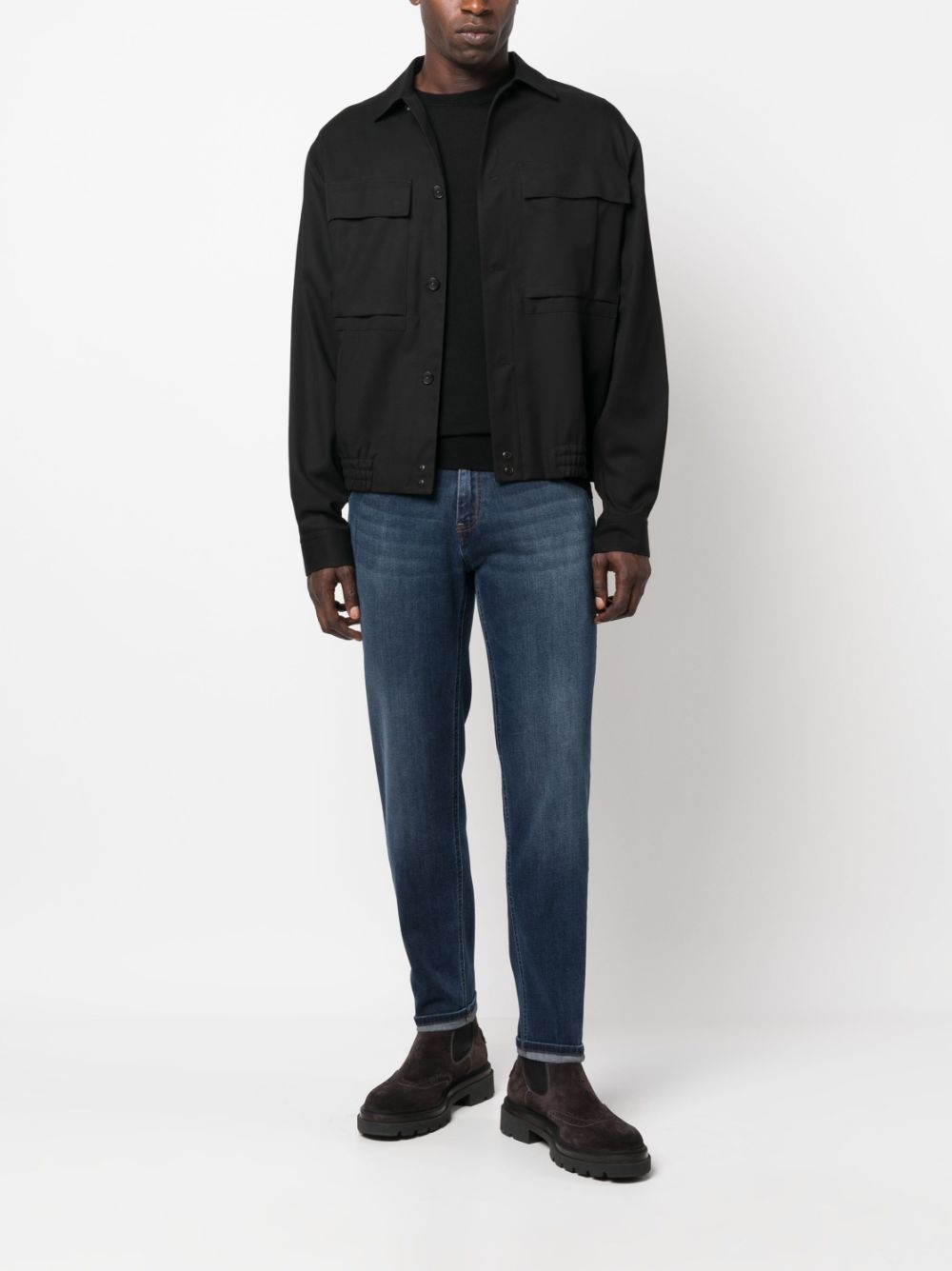 round-neck wool jumper - 2