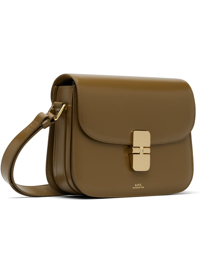 A.P.C. Taupe Grace Small Bag outlook