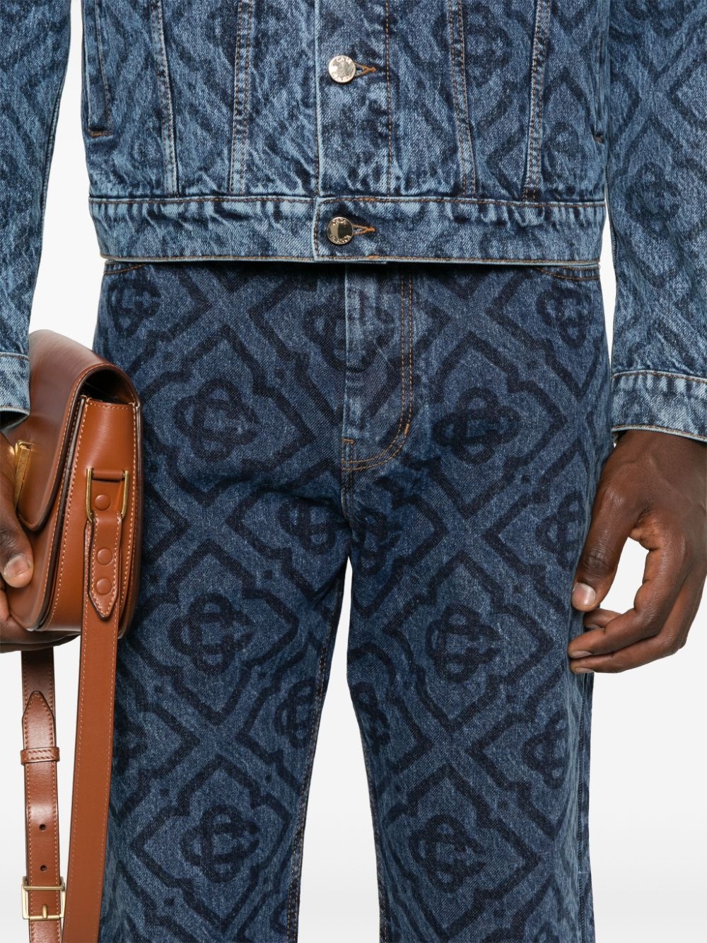 Laser Monogram jeans - 5