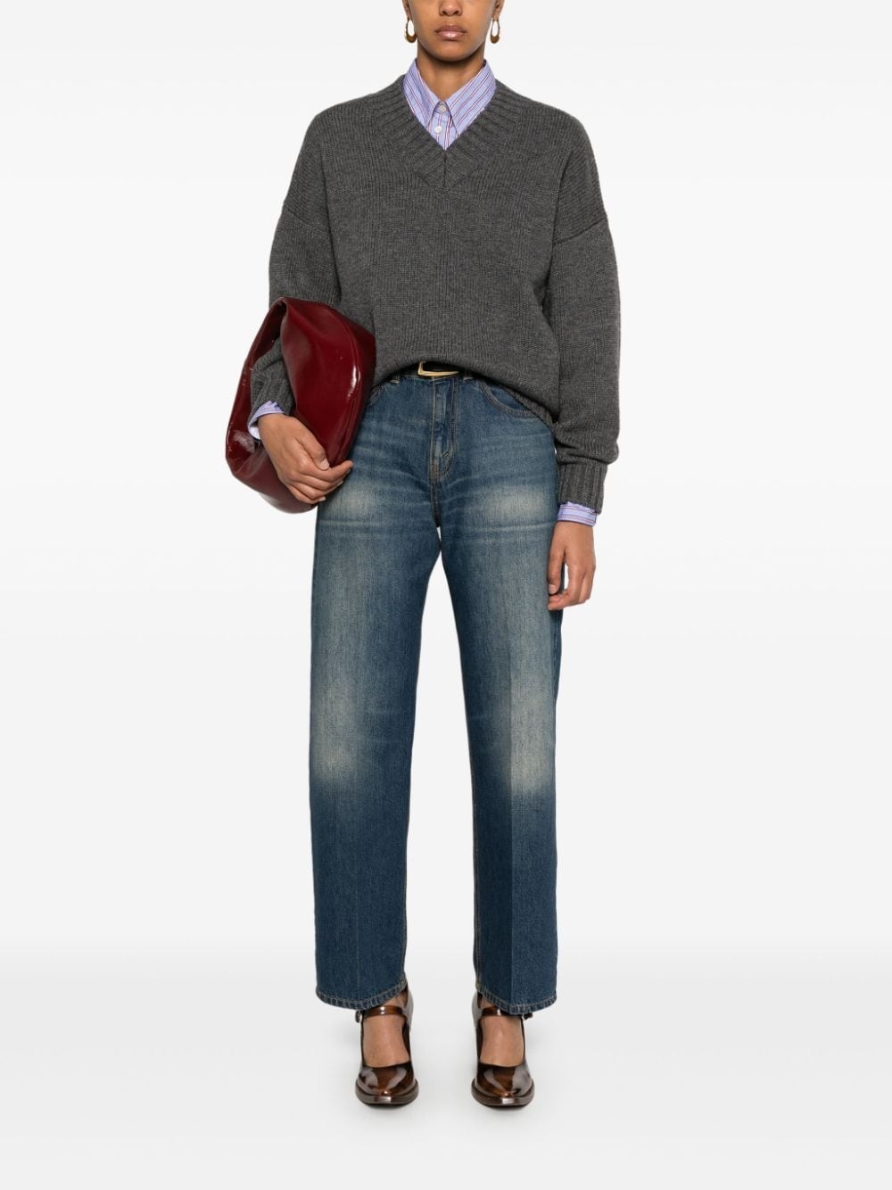 cropped jeans - 2
