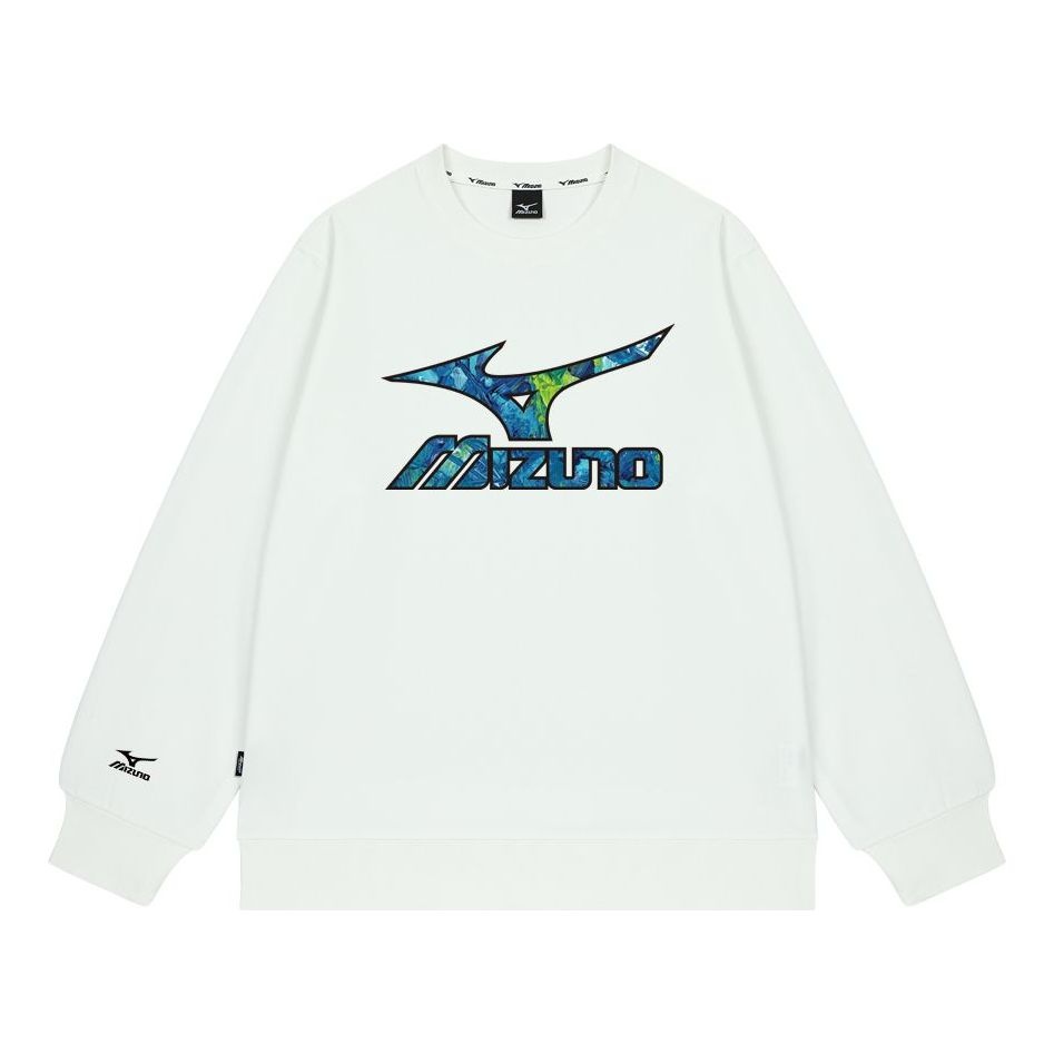 Mizuno Logo Casual Sweater 'White' A2CA2A32 - 1