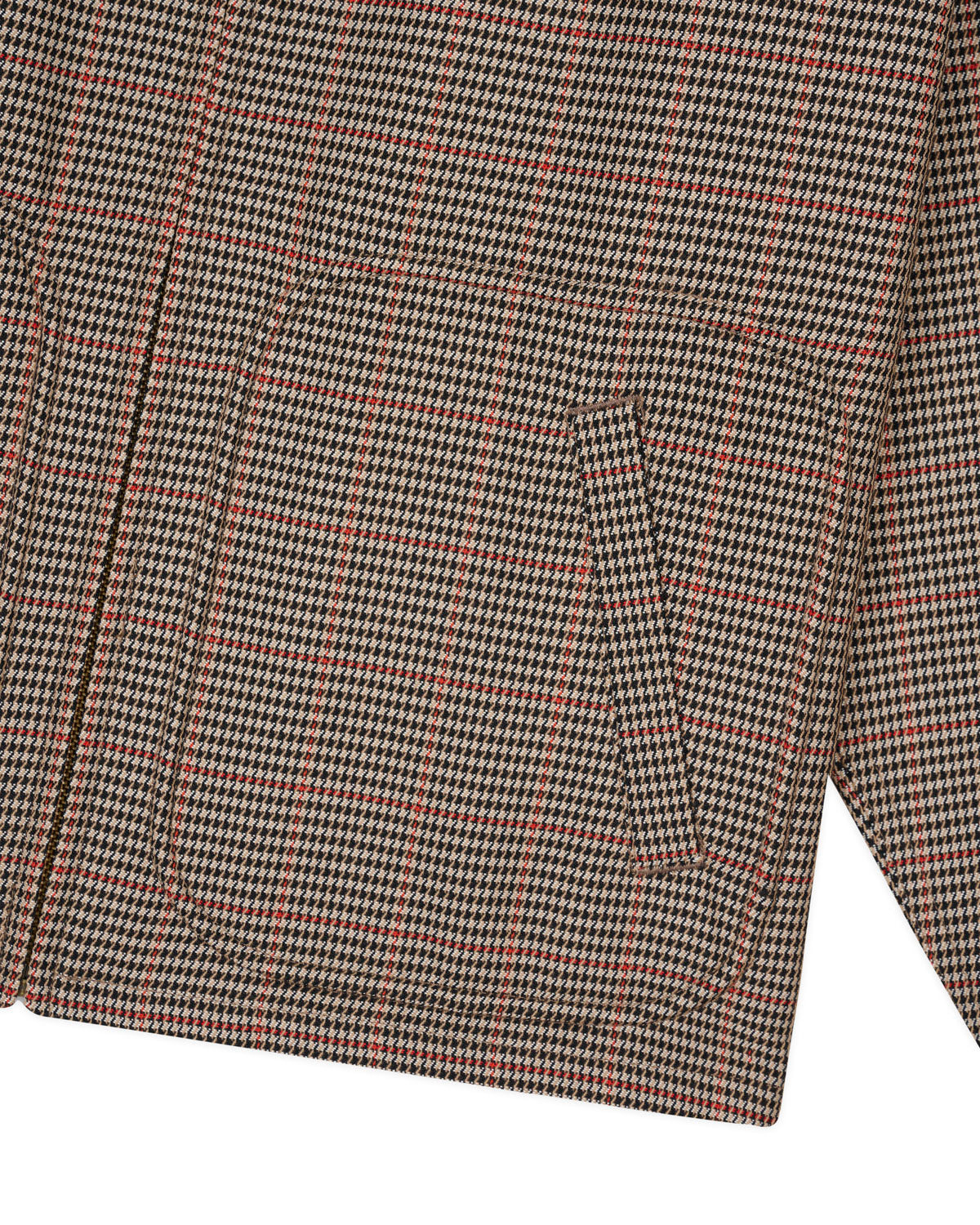Brooks Brothers California Houndstooth Harrington Jacket - Tan - 2