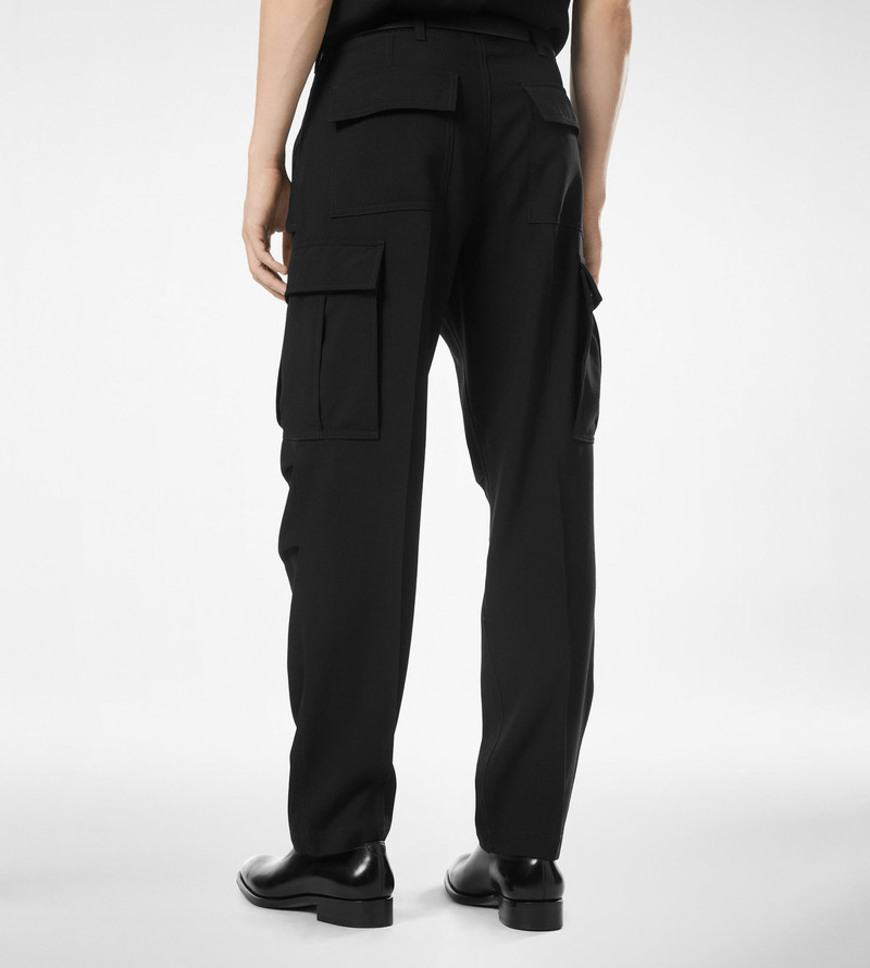 WOOL CASHMERE SILK REPS CARGO PANT 5